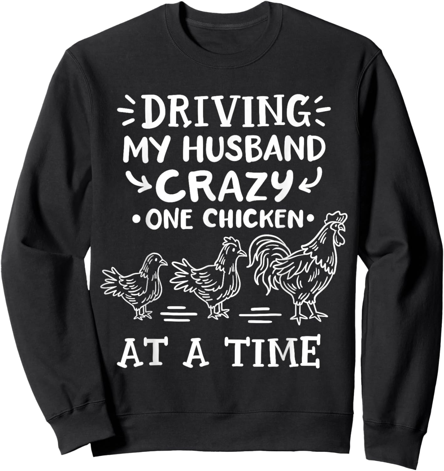 Crazy Chicken Lady Funny Chicken Sweatshirt - Sweatshirt | Black