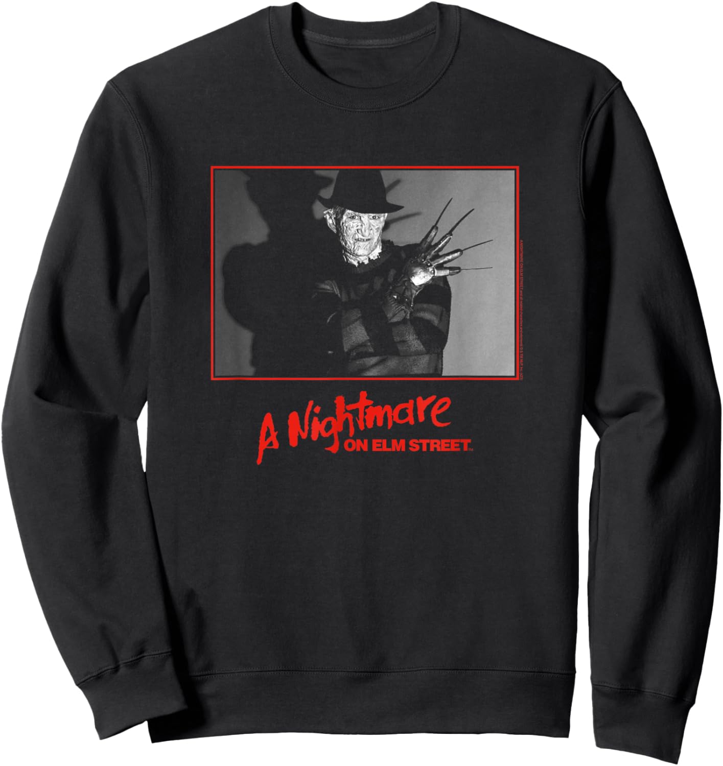 Nightmare on Elm Street 3: Dream Warriors Freddy Photo Movie Sweatshirt - Sweatshirt | Black