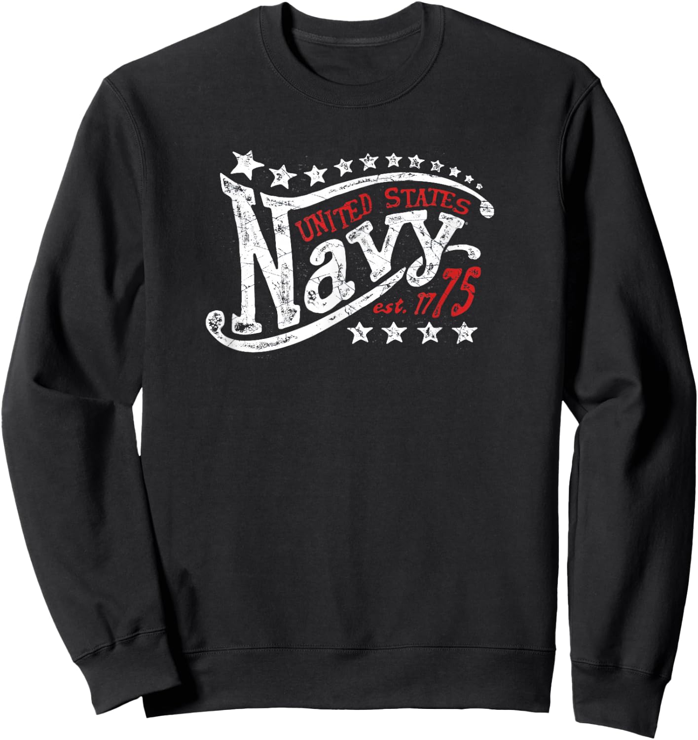 U.S. Navy Stars Sweatshirt - Sweatshirt | Black
