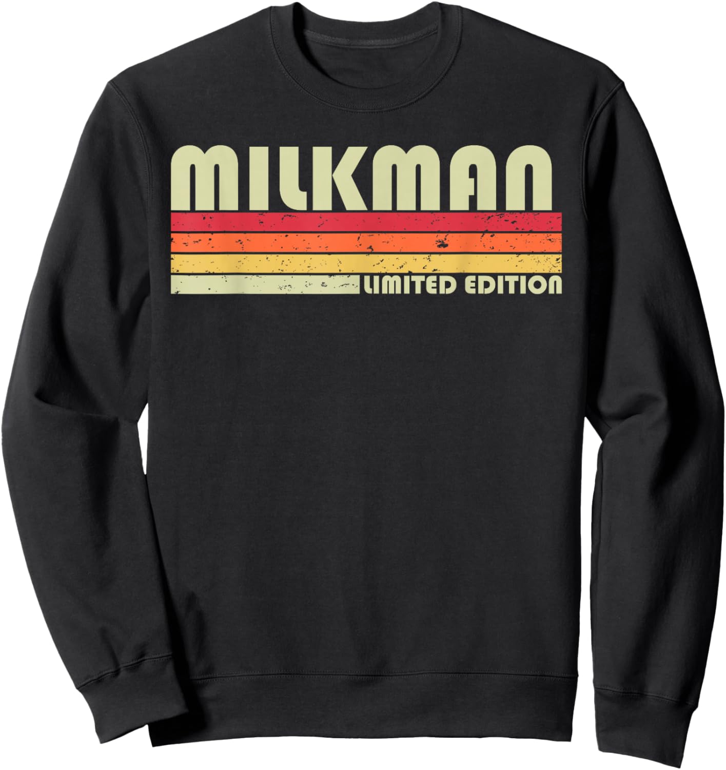 MILKMAN Funny Job Title Profession Birthday Worker Idea Sweatshirt - Sweatshirt | Black