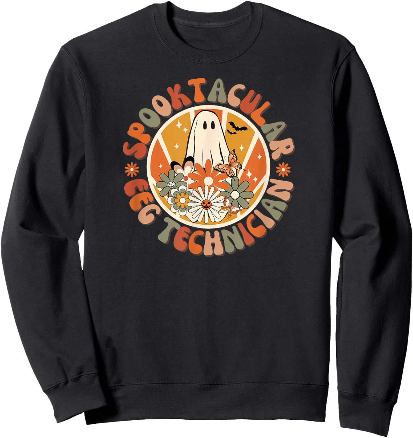 Spooktacular EEG Technician, EEG Tech, Halloween, Fall Sweatshirt - Sweatshirt | Black