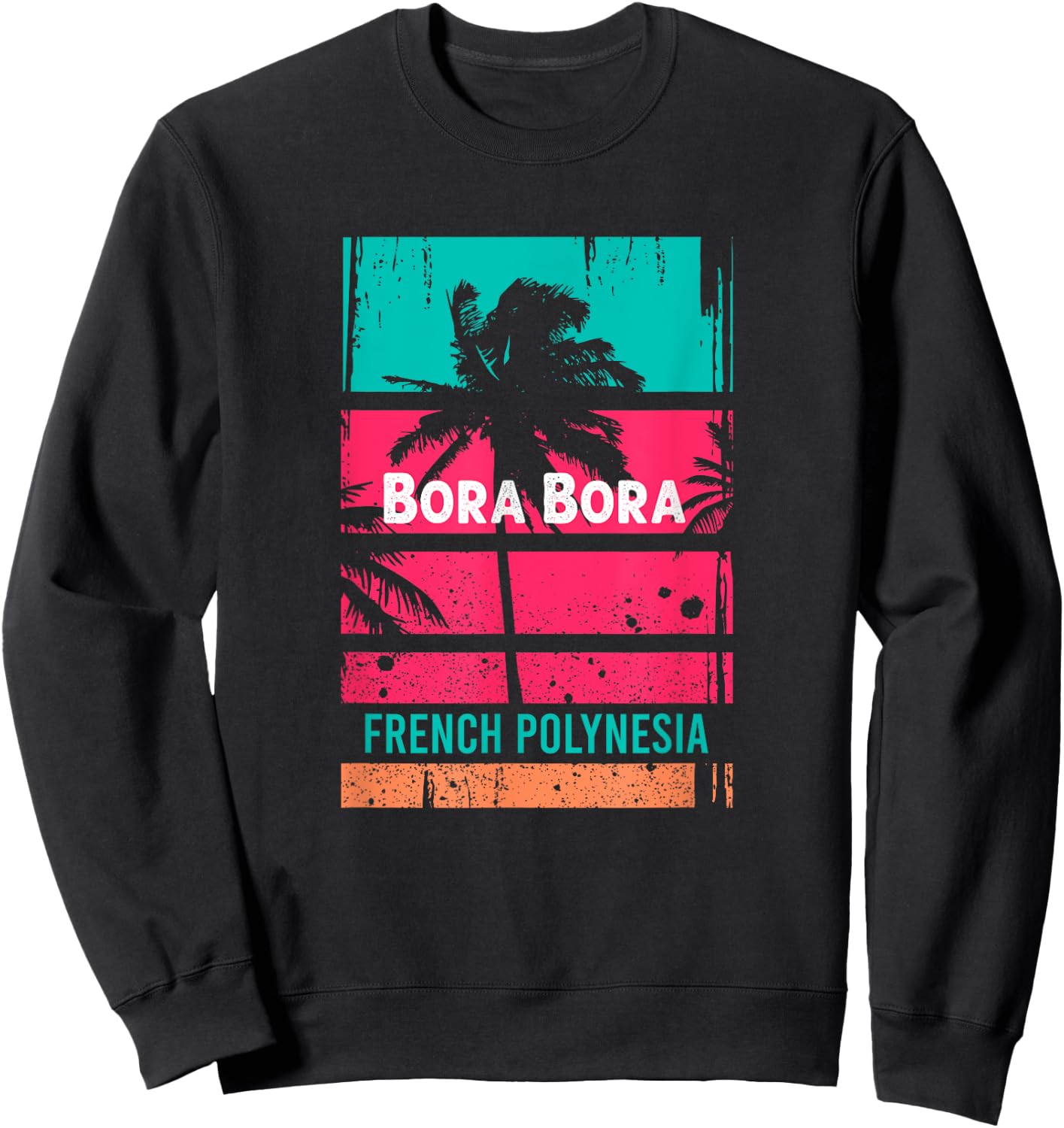 Bora Bora Souvenir - French Polynesia Reminder Sweatshirt - Sweatshirt | Black