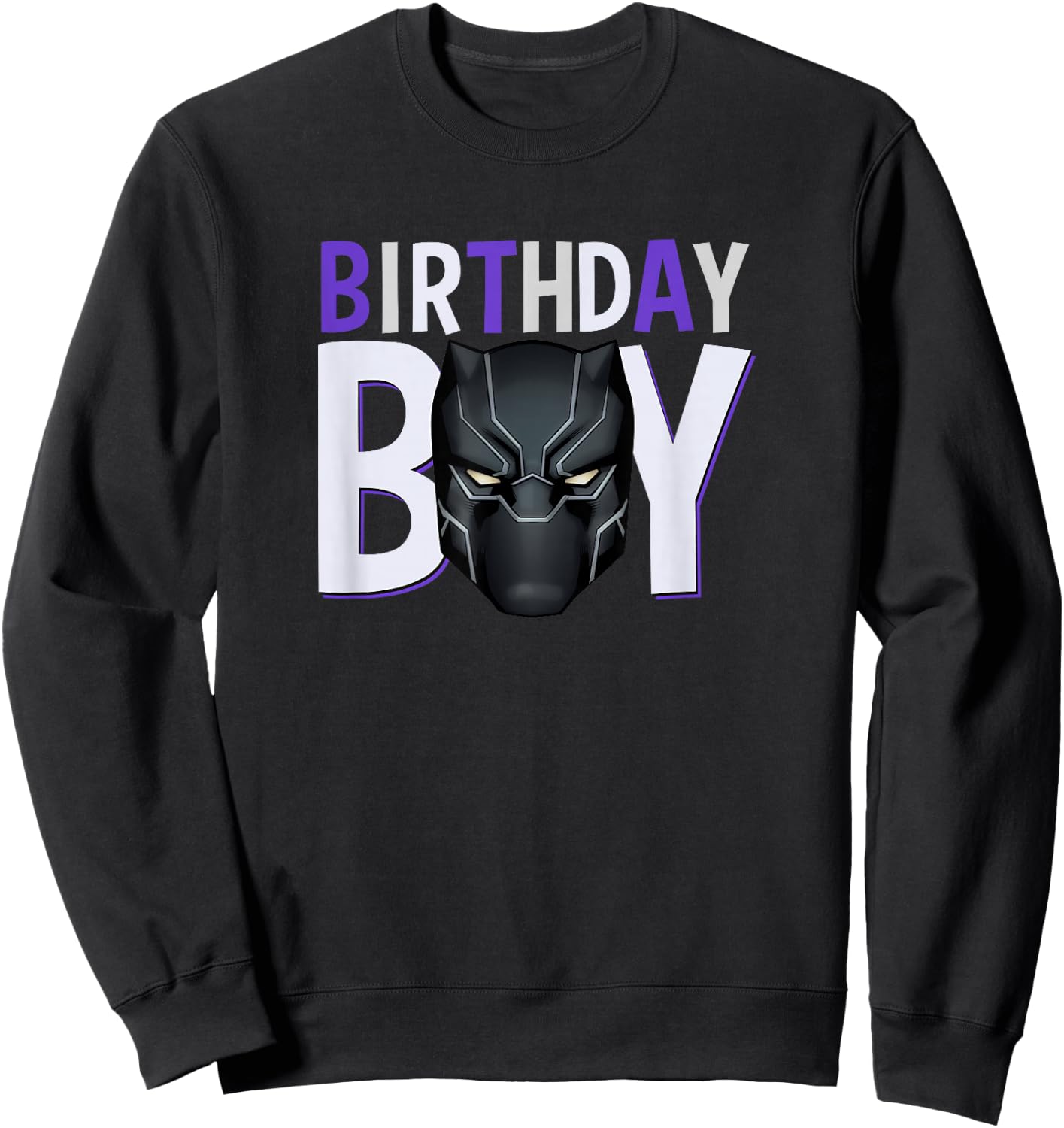 Marvel Avengers Black Panther Birthday Boy Small Sweatshirt - Sweatshirt | Black