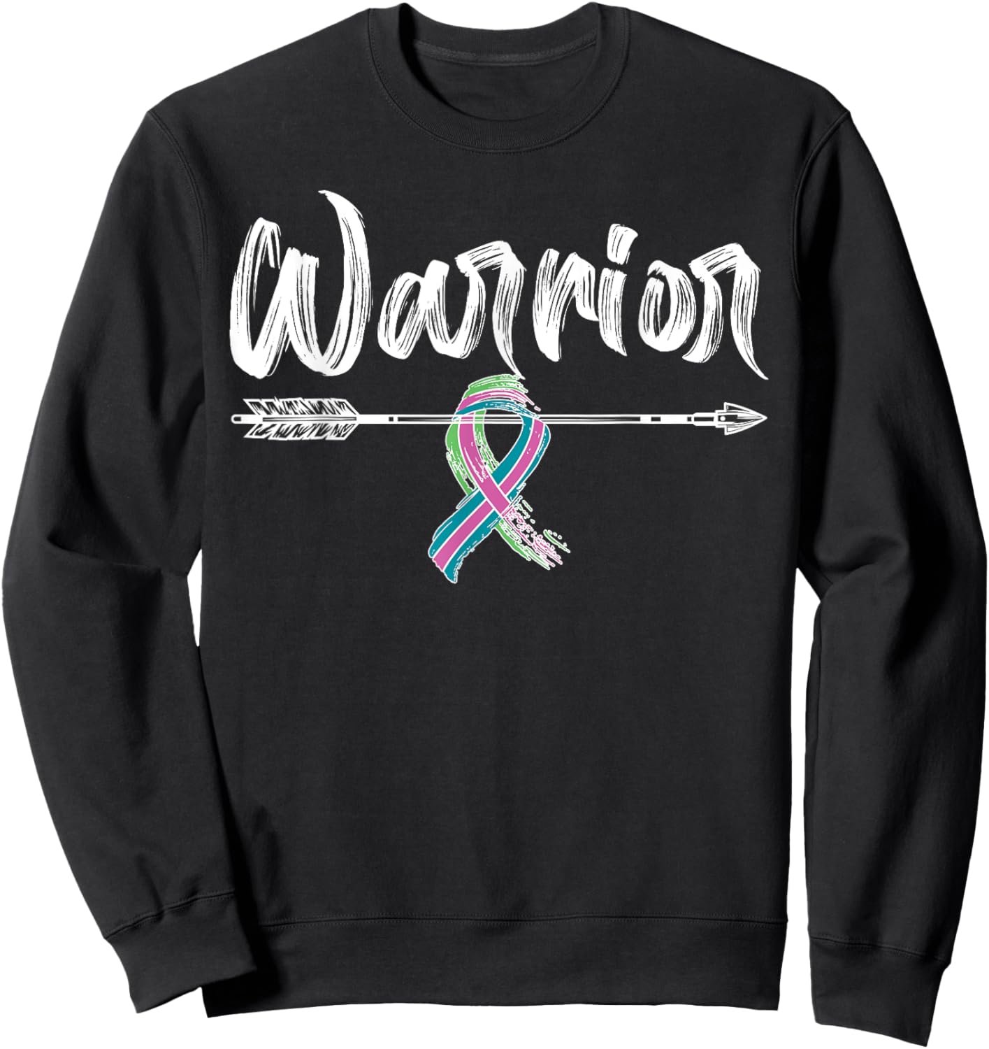 Metastatic Breast Cancer Awareness Month Warrior Survivor Sweatshirt - Sweatshirt | Black