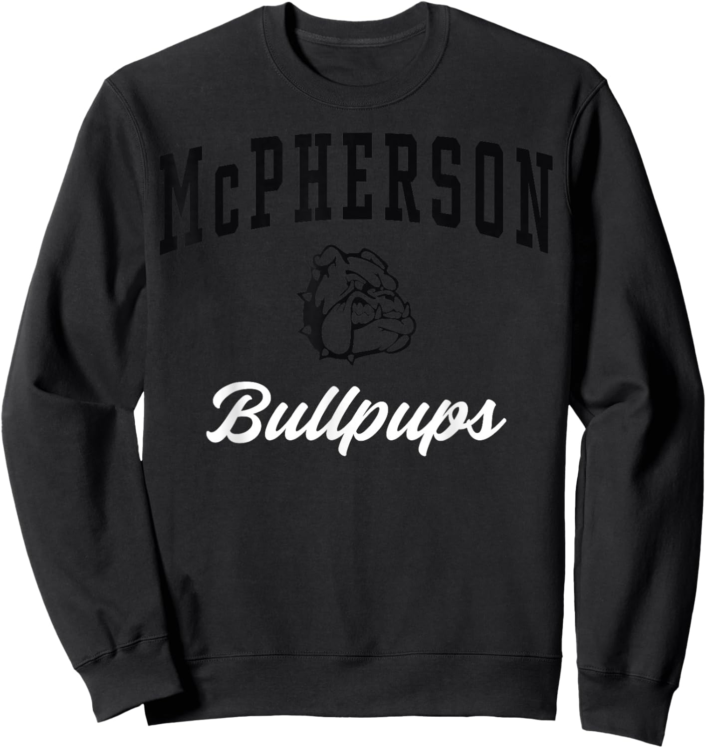 McPherson High School Bullpups C3 Sweatshirt - Sweatshirt | Black