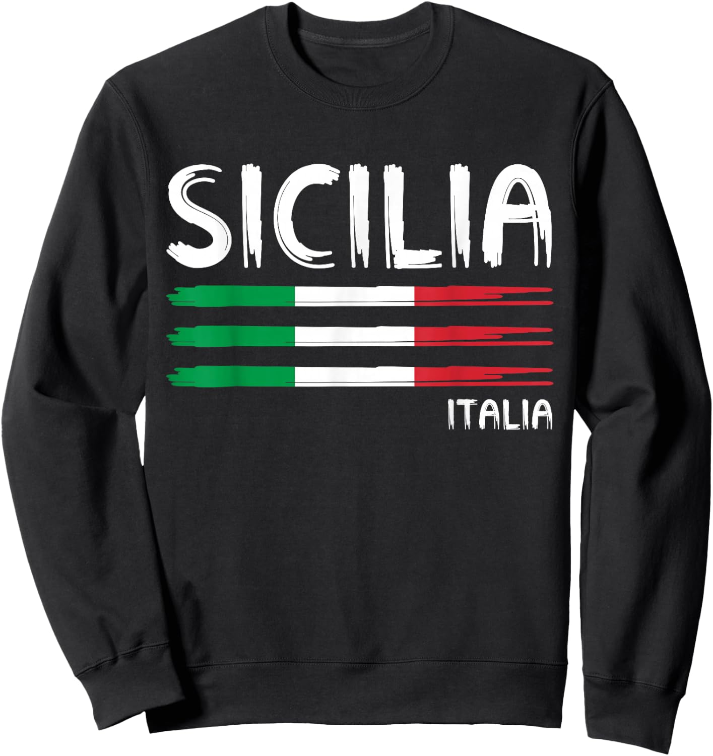 Sicilia Italia Sicily Italy Flag Sicilian Pride Sweatshirt - Sweatshirt | Black