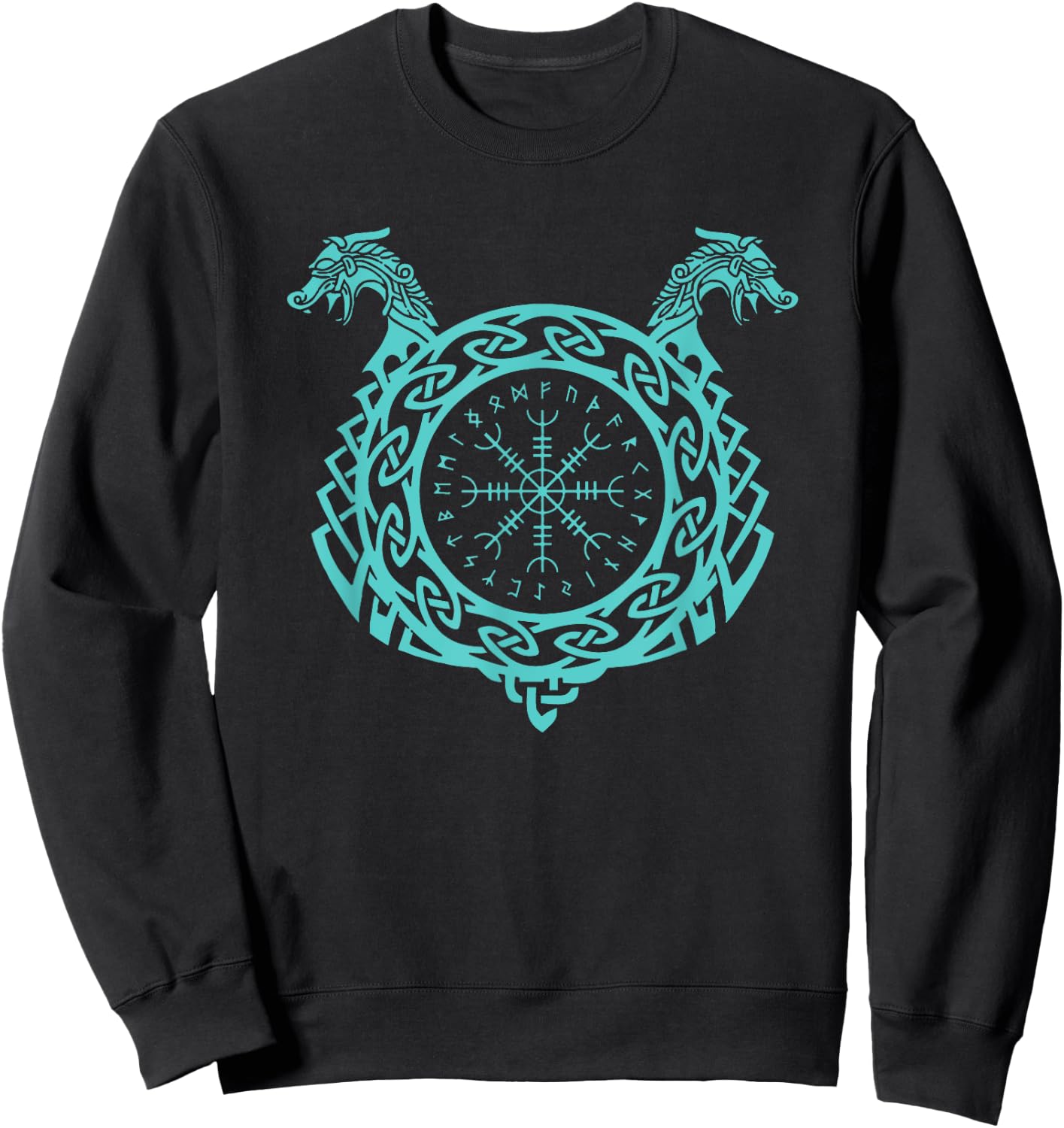 Viking Helm of Awe Sweatshirt - Sweatshirt | Black