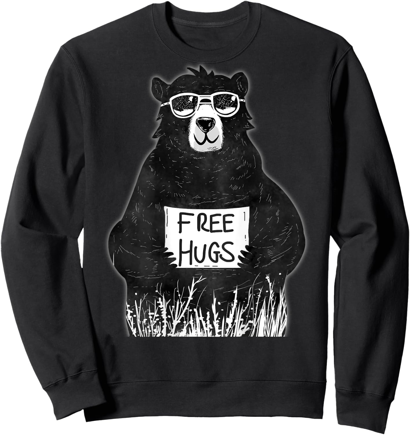 Free Hugs from Grizzly Bear Sweatshirt - Sweatshirt | Black