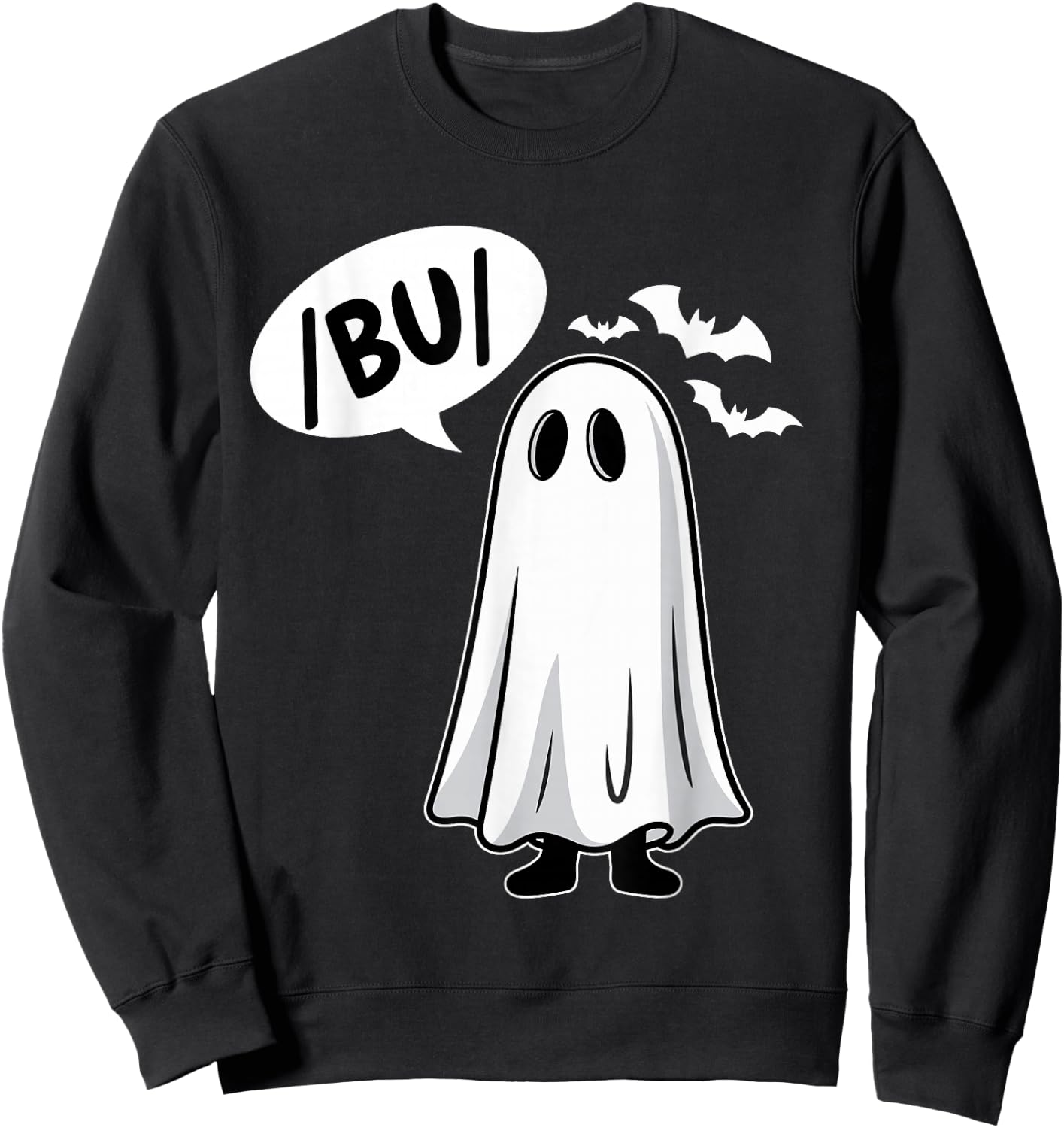 Halloween Speech Therapy Trick or Speech Retro SLP Ghost Boo Sweatshirt - Sweatshirt | Black
