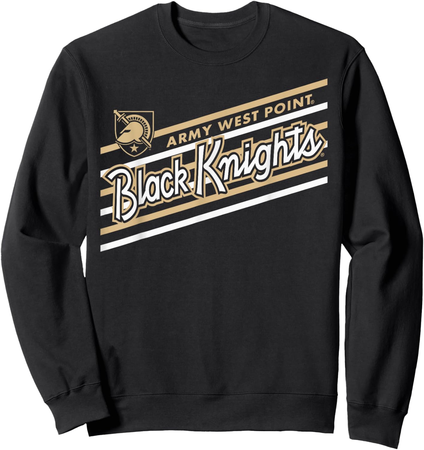 Army Black Knights Retro Performer Black Officially Licensed Sweatshirt - Sweatshirt | Black