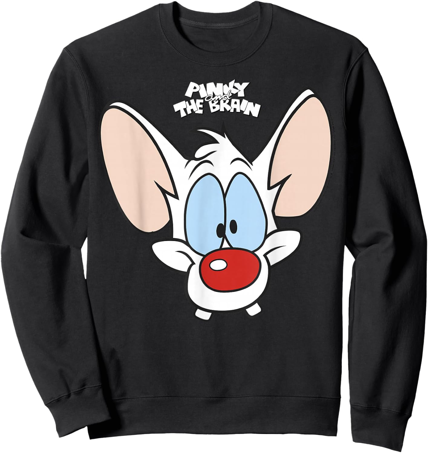 Pinky And The Brain Pinky Big Face Sweatshirt - Sweatshirt | Black