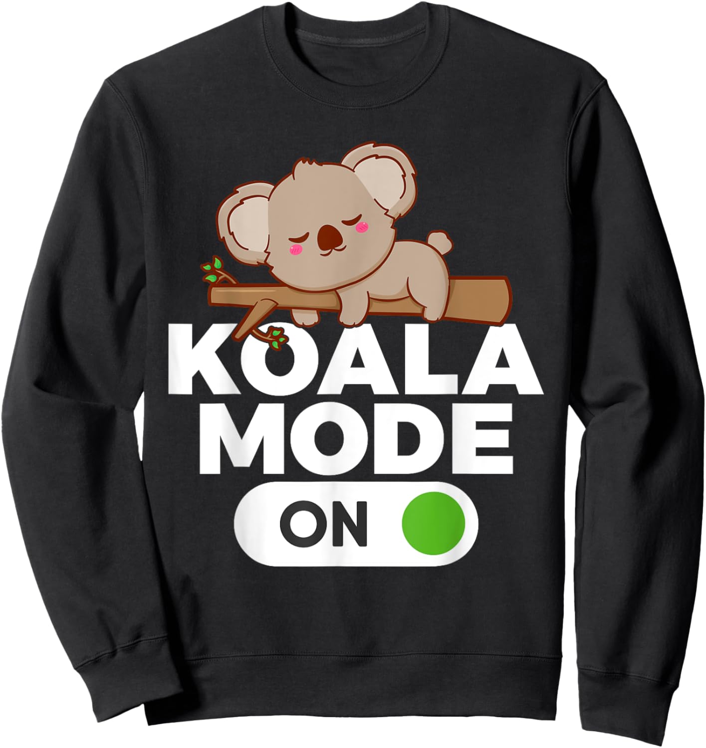 Koala Mode On Koala Sweatshirt - Sweatshirt | Black