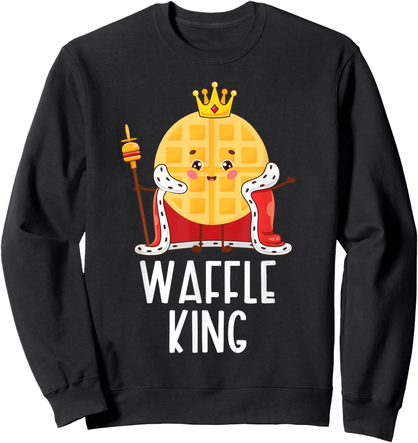 Waffle King Sweatshirt - Sweatshirt | Black