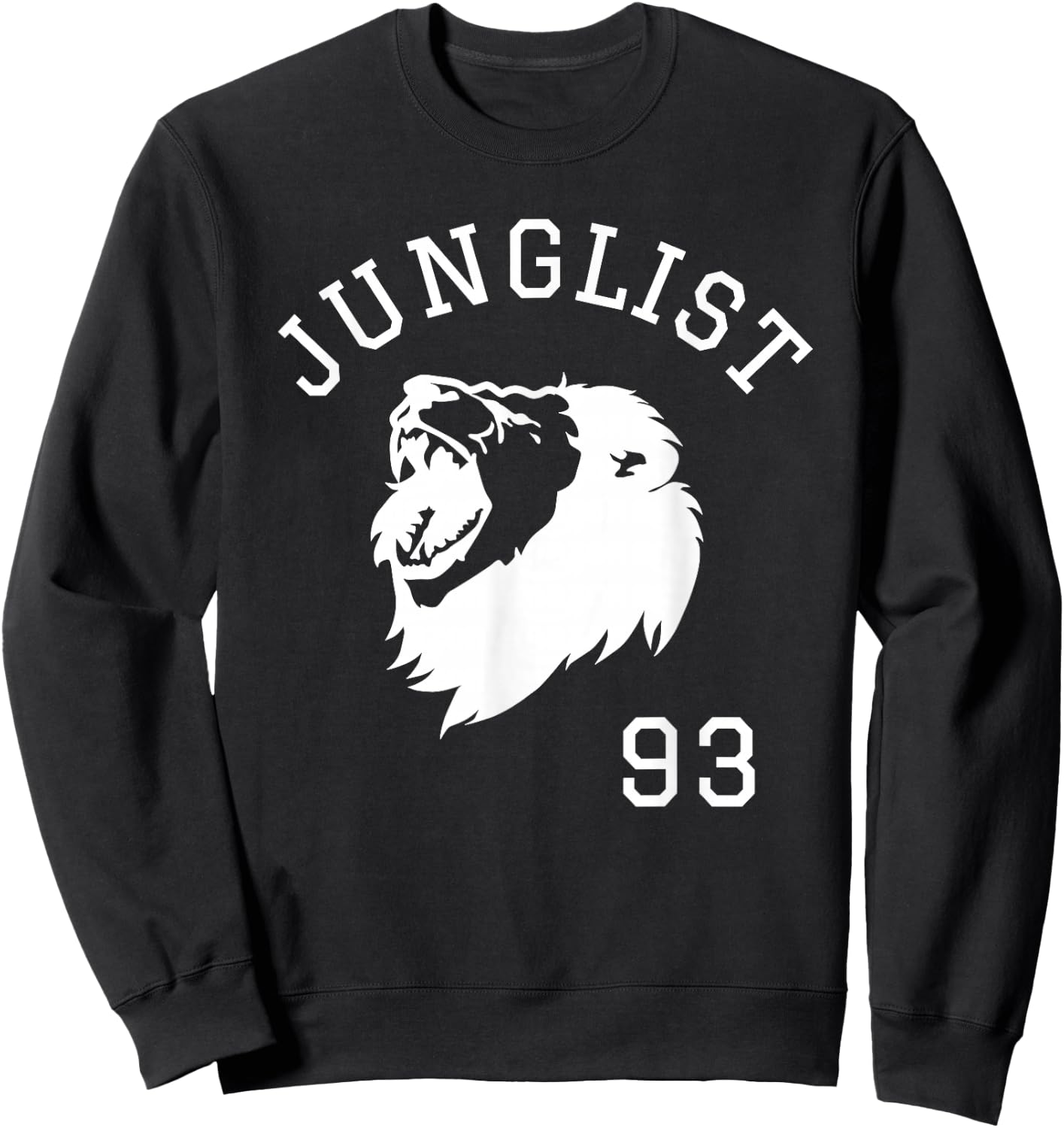 Junglist Massive Drum and Bass Lion Sweatshirt - Sweatshirt | Black