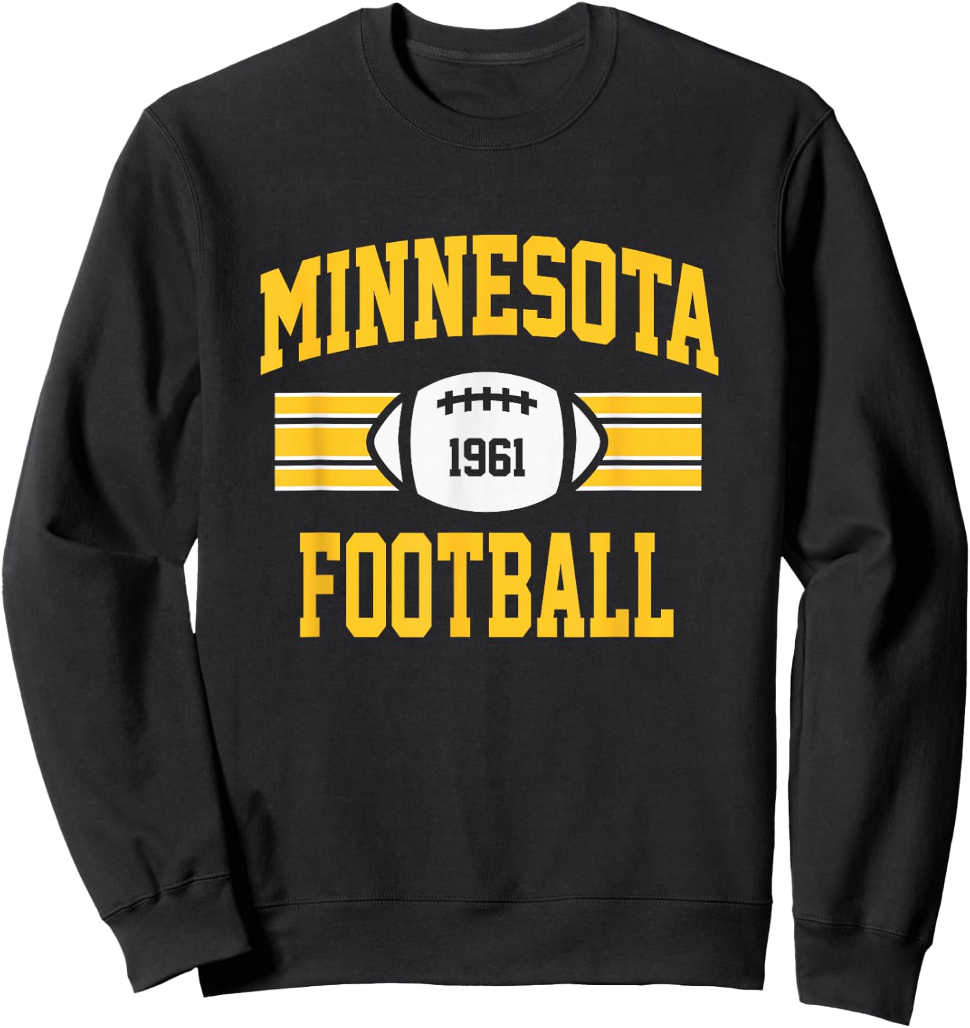 Minnesota Football Athletic Vintage Sports Team Fan Gift Sweatshirt - Sweatshirt | Black