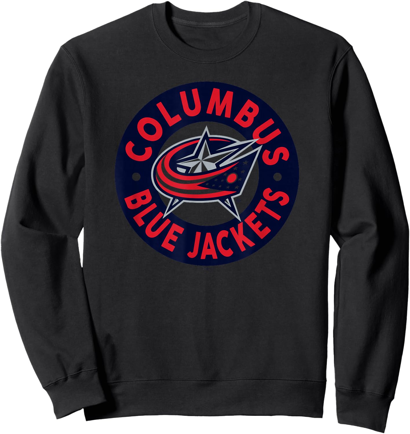 Columbus Blue Jackets Symbol White Officially Licensed Sweatshirt - Sweatshirt | Black