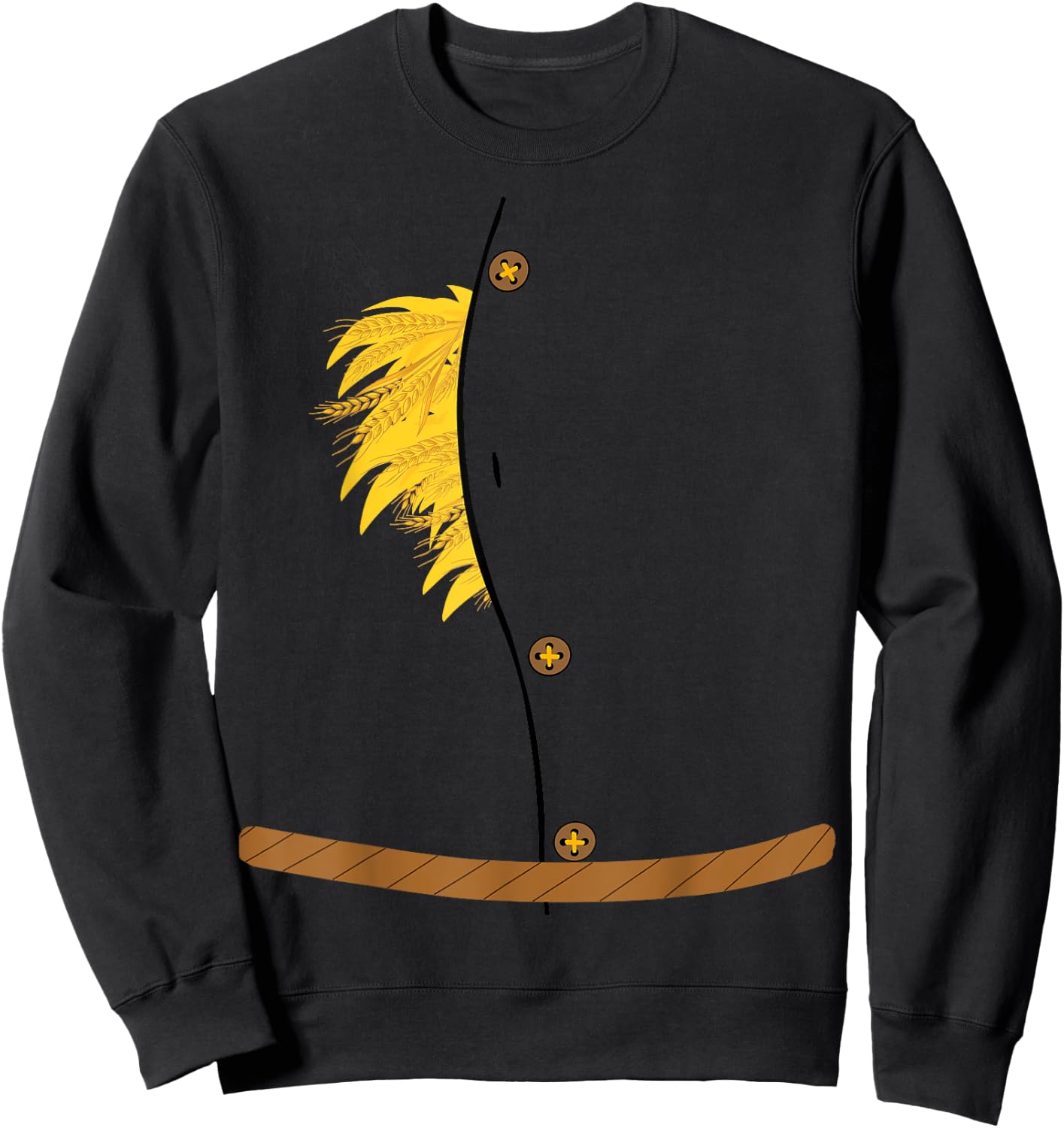 OZ Halloween Scarecrow Costume Shirt Art-Funny Wizard of OZ Sweatshirt - Sweatshirt | Black