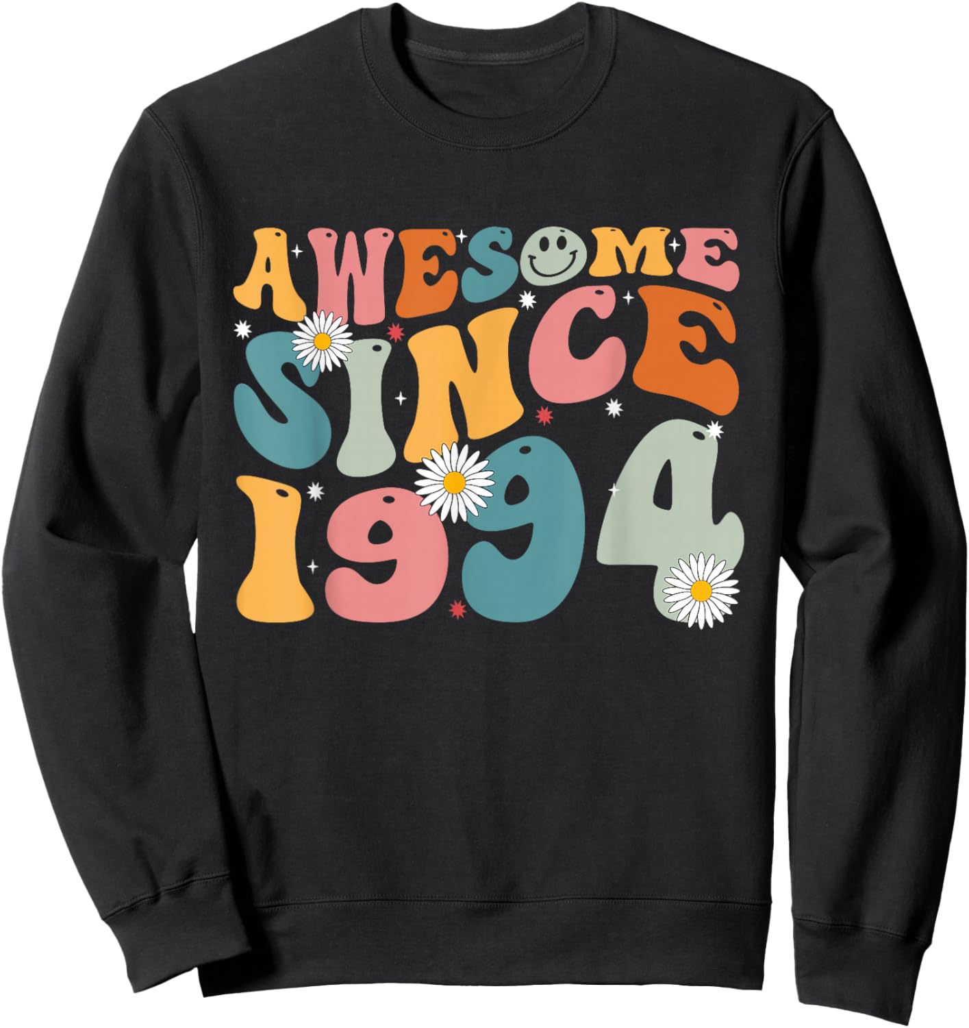 Awesome Since 1994 31st Birthday Retro Gifts Born In 1994 Sweatshirt - Sweatshirt | Black