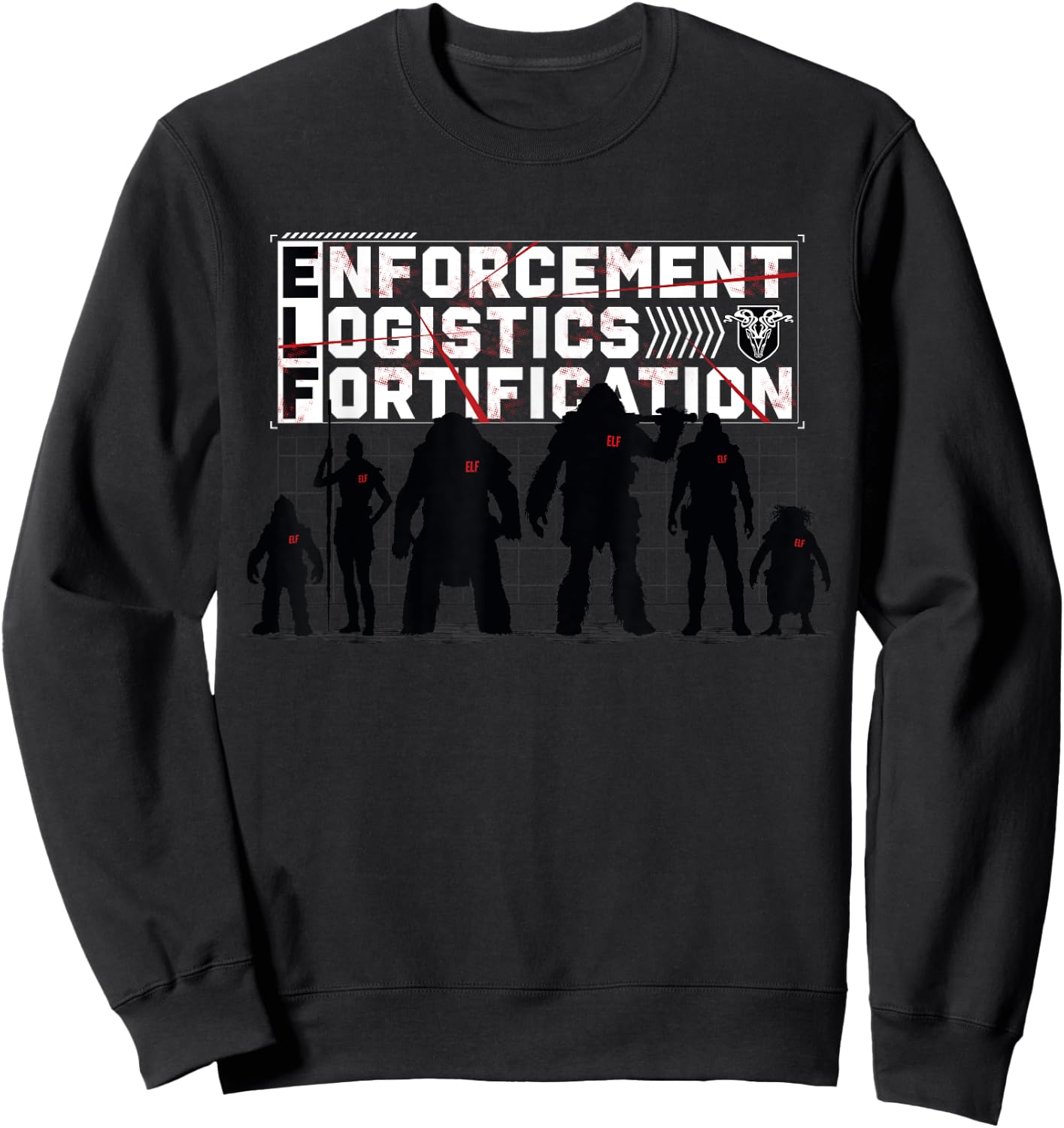Red One - Enforcement Logistics Fortification Sweatshirt - Sweatshirt | Black