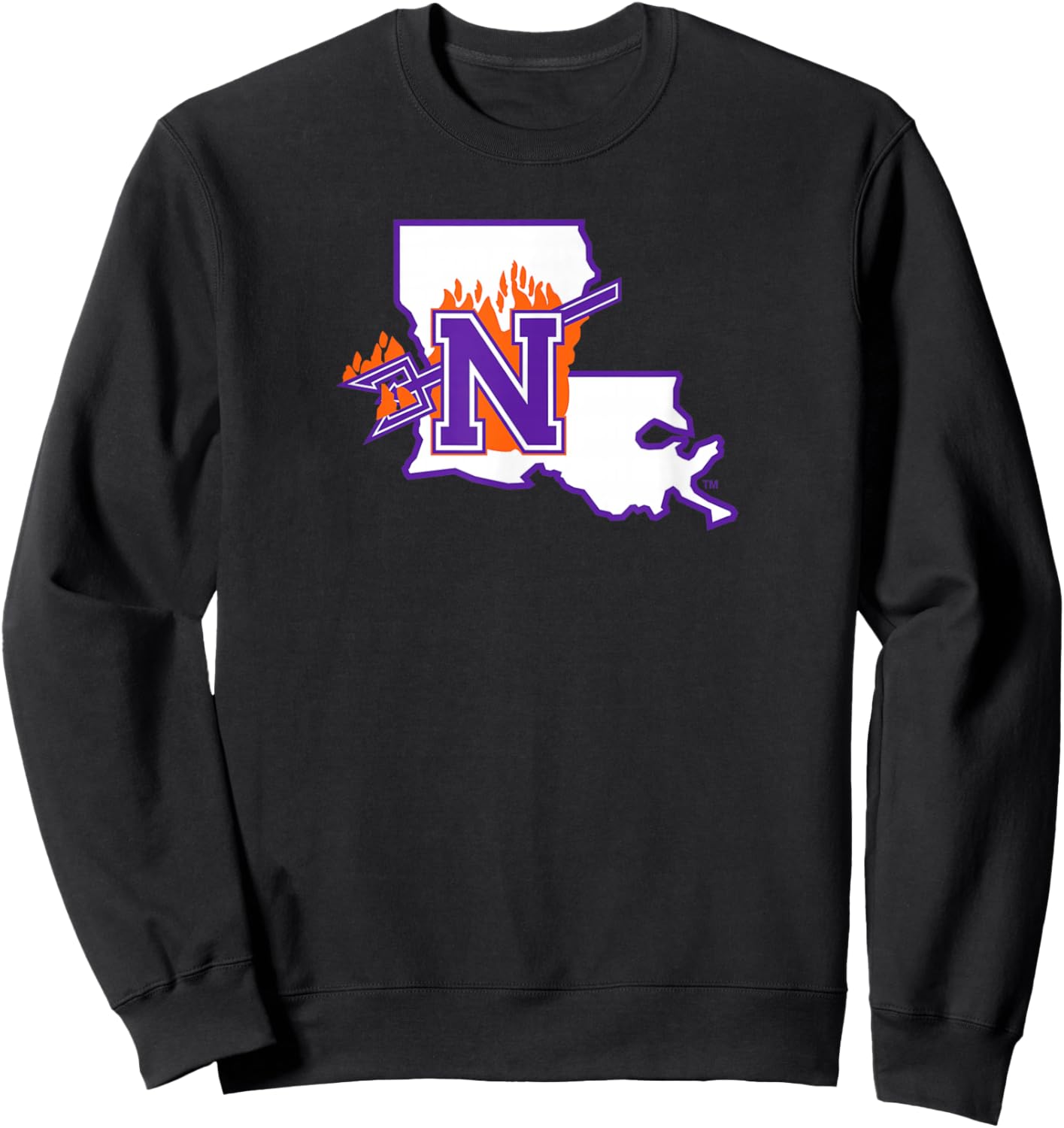 Northwestern State University NSU Demons Primary Logo Sweatshirt - Sweatshirt | Black