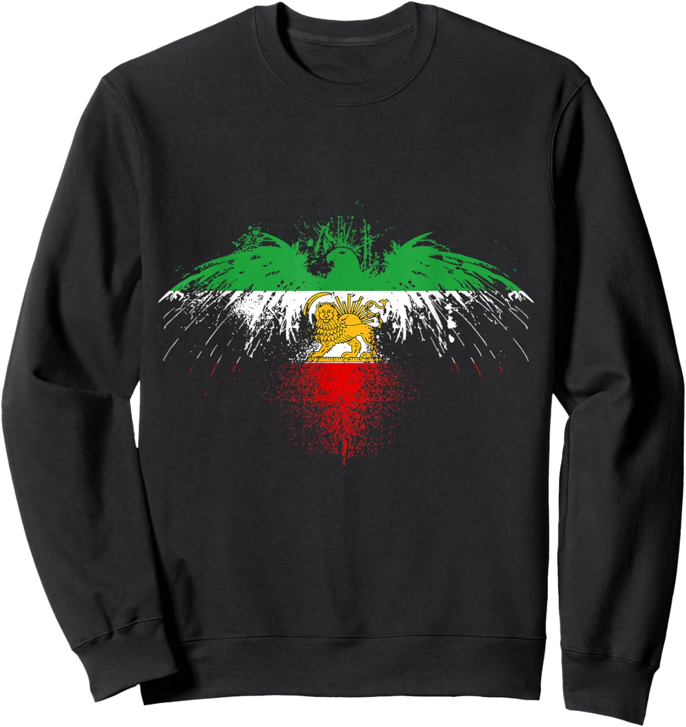 Iran,Iran Lion Sun Flag,Persian,Iran Flag. Sweatshirt - Sweatshirt | Black