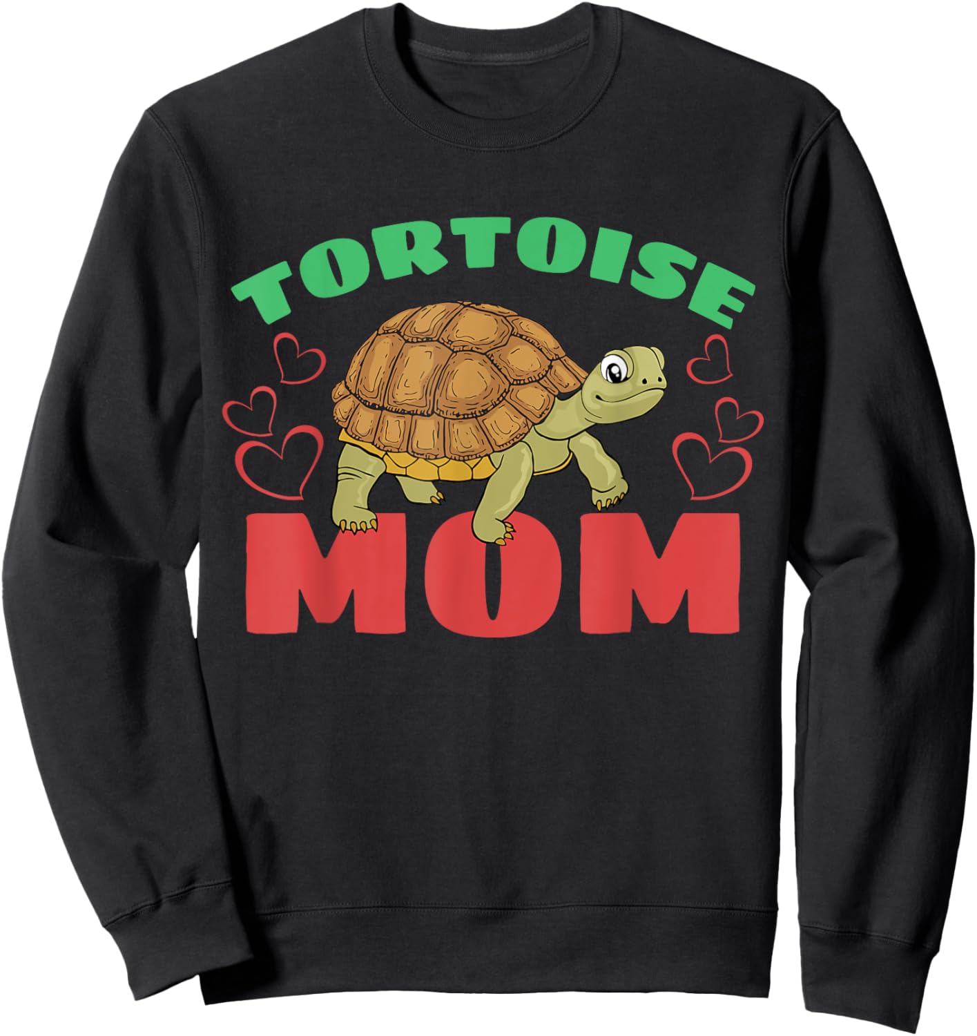 Tortoise Mom Sea Turtle Marine Animal Sweatshirt - Sweatshirt | Black