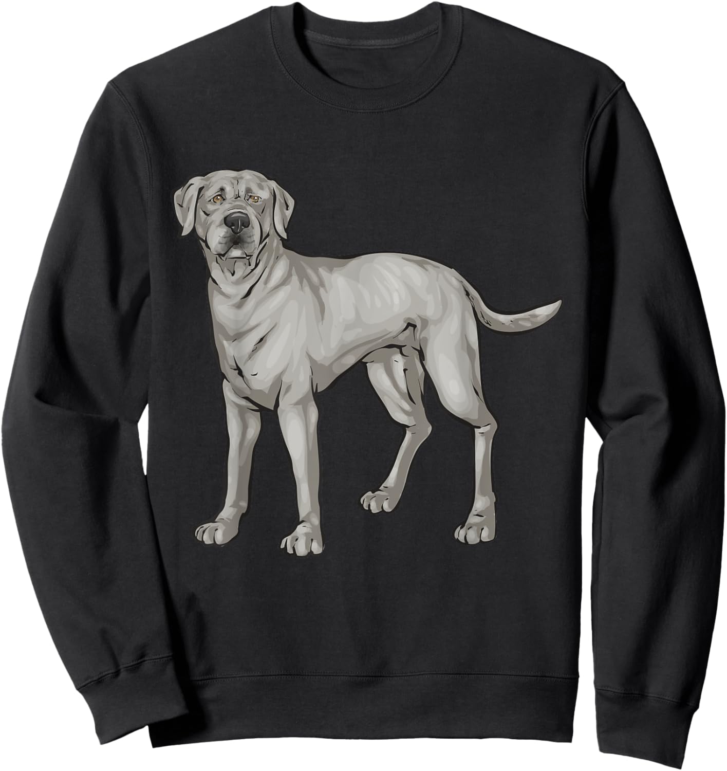 Silver Lab Silver Labrador Retriever Sweatshirt - Sweatshirt | Black