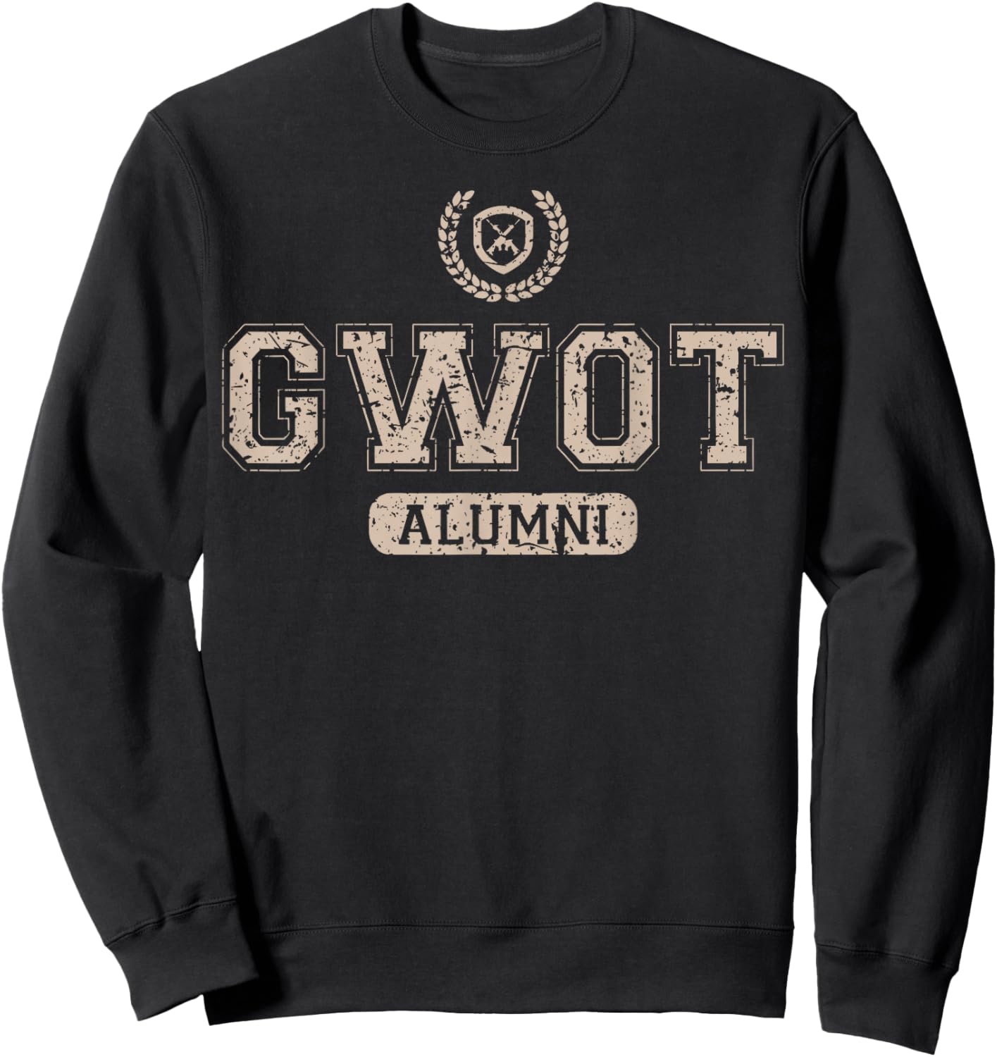 Retro Afghanistan Alumni GWOT OEF Veteran Sweatshirt - Sweatshirt | Black