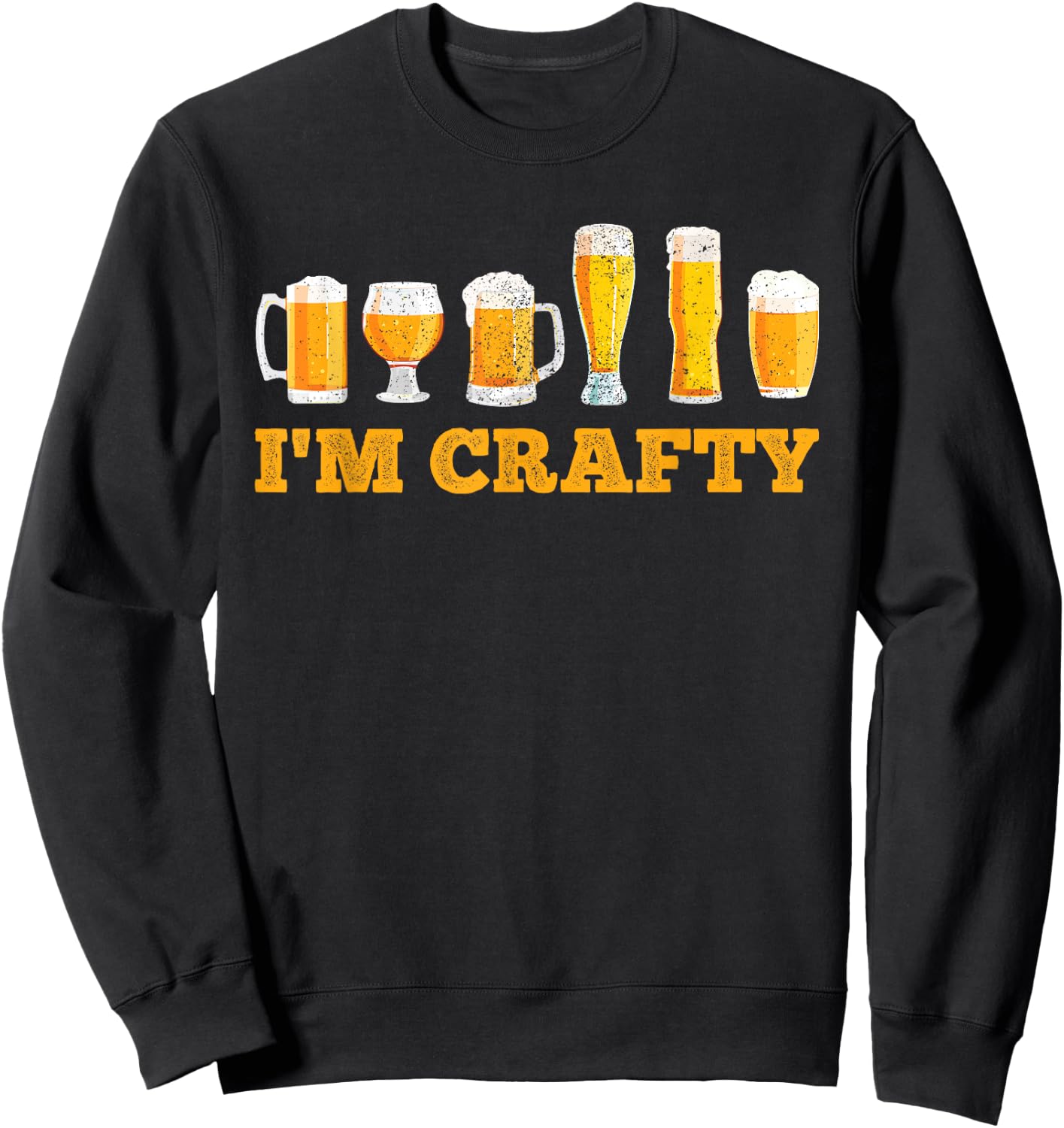 Craft Beer I'm Crafty Home Brew Beer Sweatshirt - Sweatshirt | Black