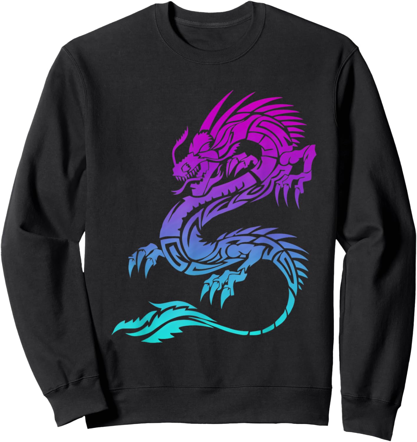 Galaxy dragon Tribal design dragon Sweatshirt - Sweatshirt | Black