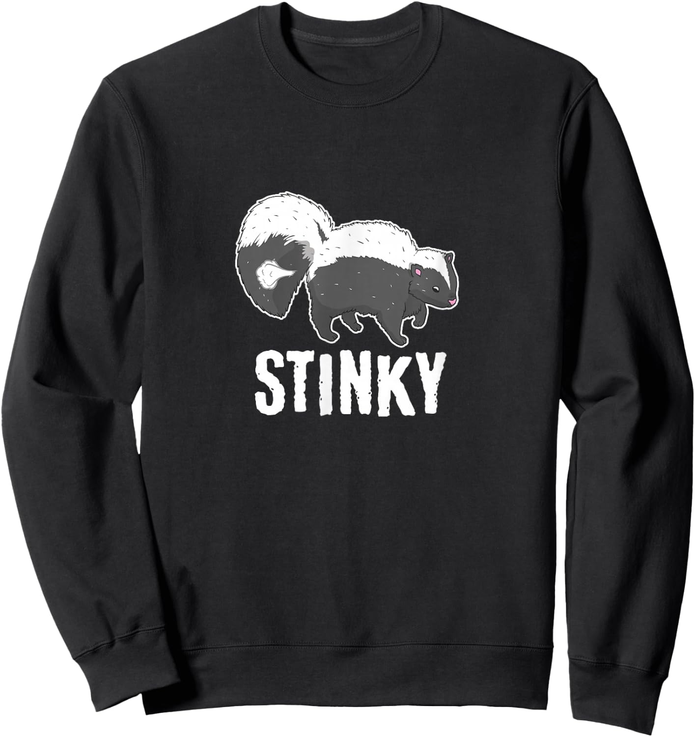 Stinky Skunk Smell Polecat Mammal Animal Lover Kids Sweatshirt - Sweatshirt | Black