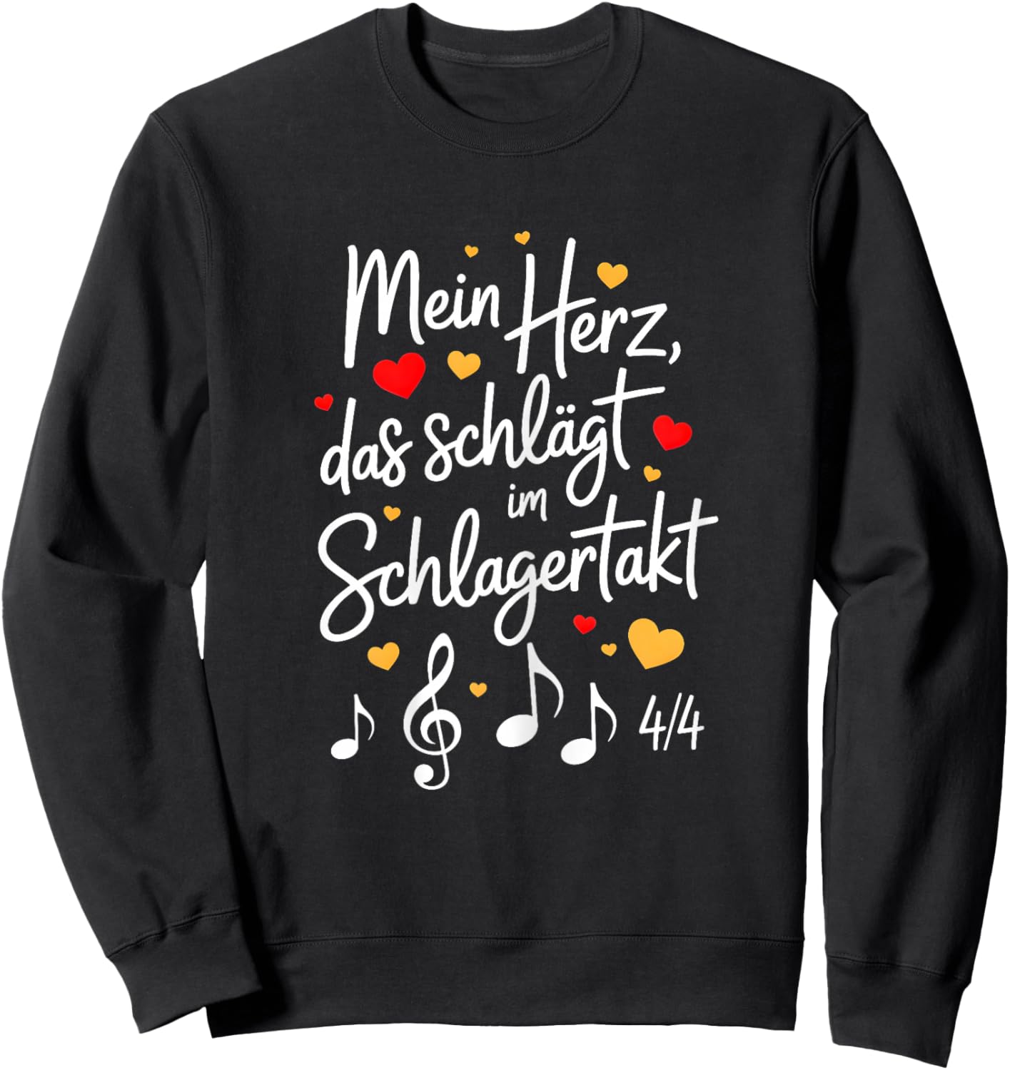 Schlager Party Oberteil Damen - Schlagerparty Outfit Frauen Sweatshirt - Sweatshirt | Black