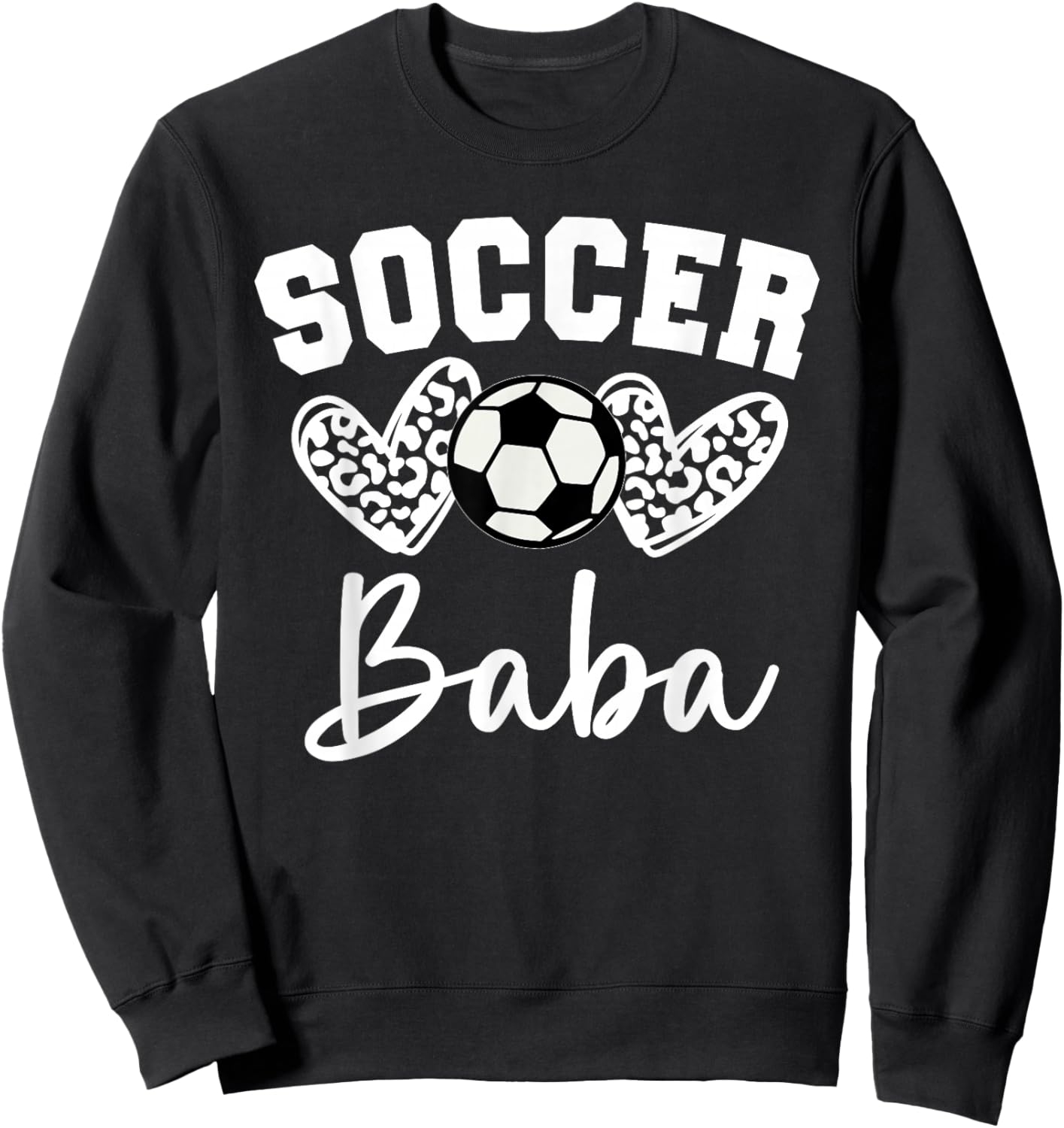 Soccer Baba Matching Family Soccer Sweatshirt - Sweatshirt | Black