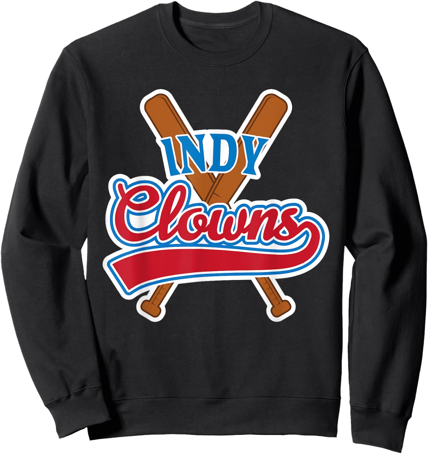Indianapolis Clowns Shirt Retro Indy Baseball Sweatshirt - Sweatshirt | Black