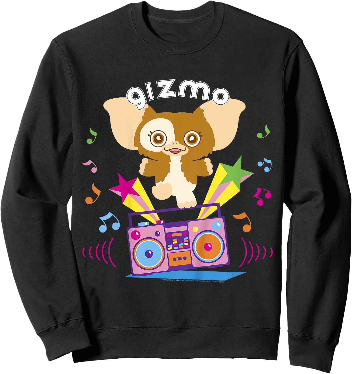 Kids Gremlins Gizmo Party Portrait Sweatshirt - Sweatshirt | Black