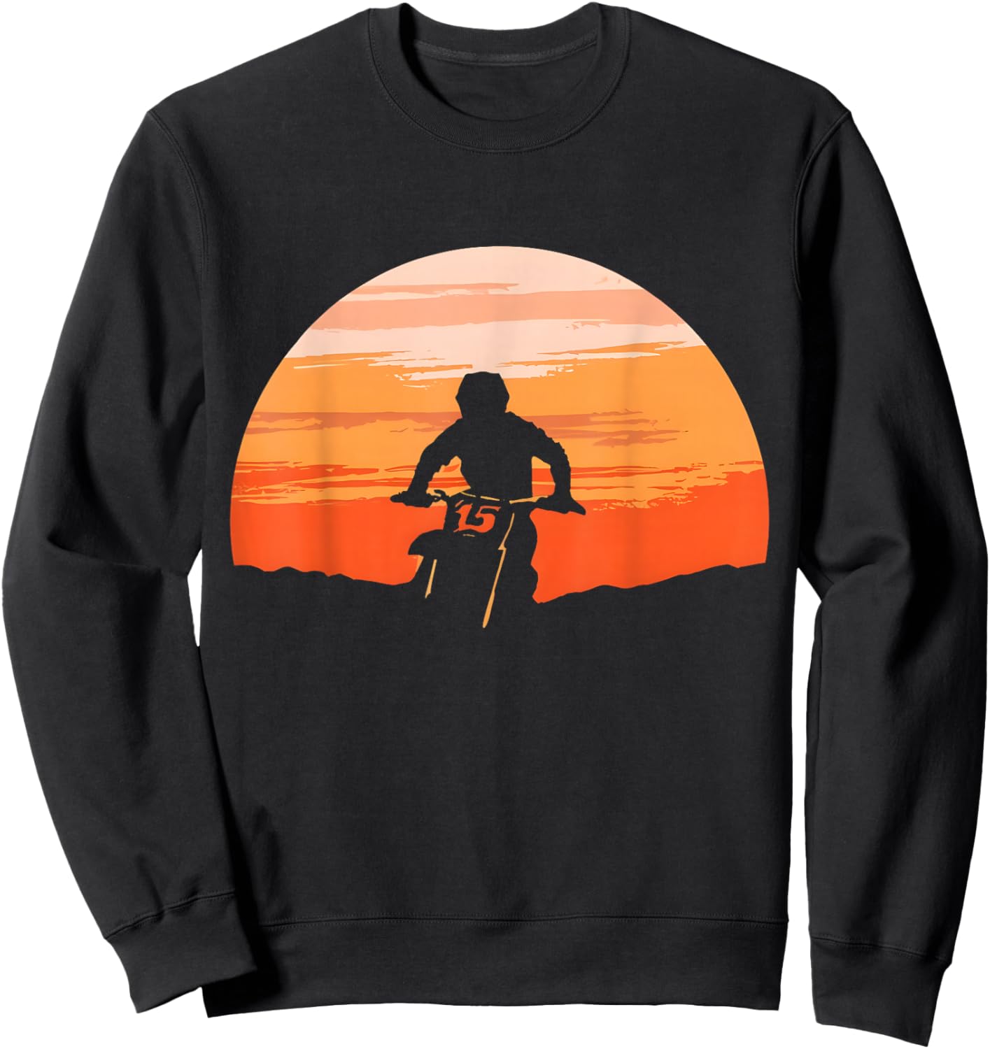 Motocross Dirt Bike Motocross Dirtbike Enduro kids Boys Men Sweatshirt - Sweatshirt | Black