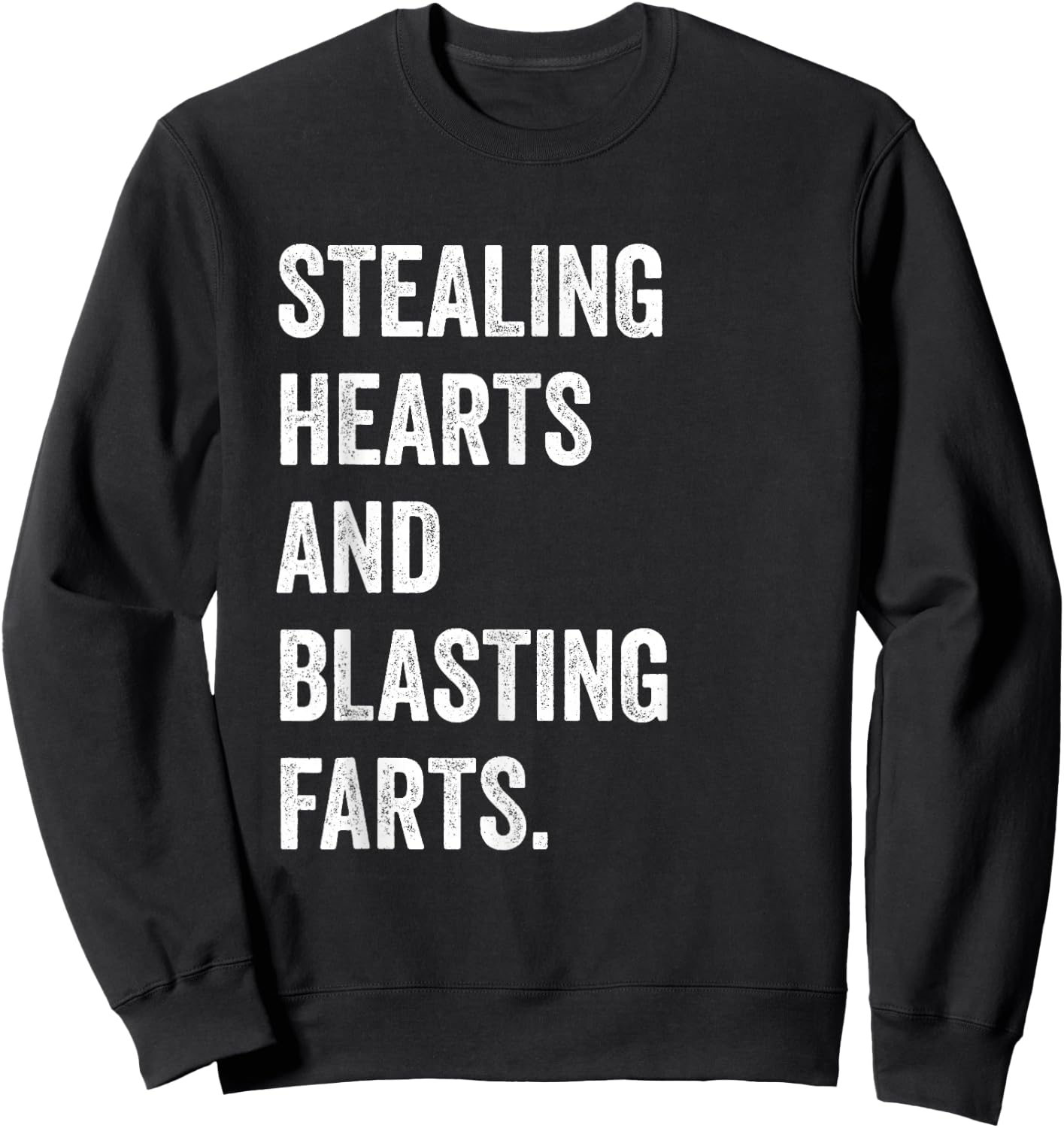 Stealing Hearts And Blasting Farts Vintage toddler & kids Sweatshirt - Sweatshirt | Black