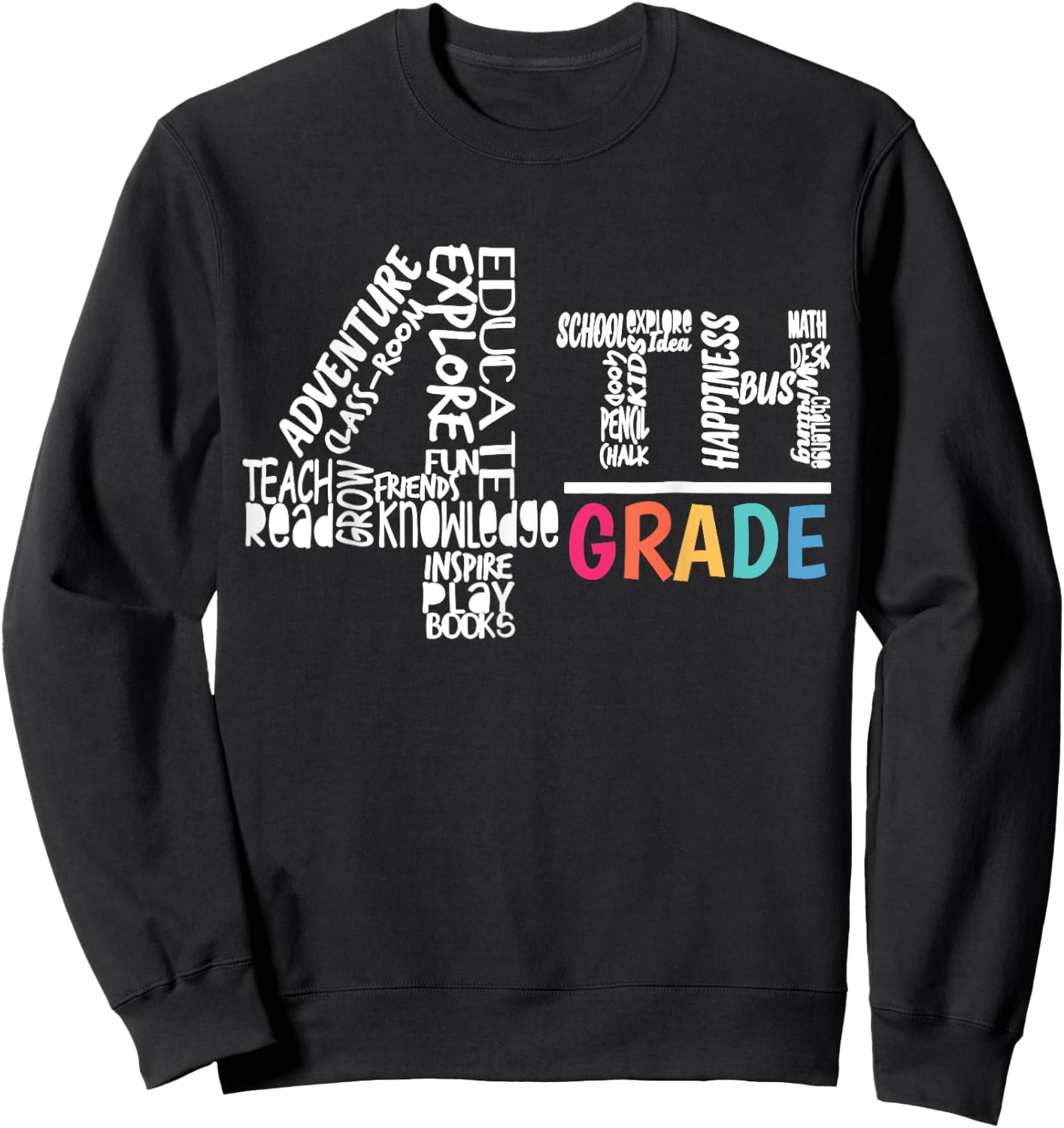 Funny Fourth Grade Shirt Students Of 4th Grade Boy Sweatshirt - Sweatshirt | Black