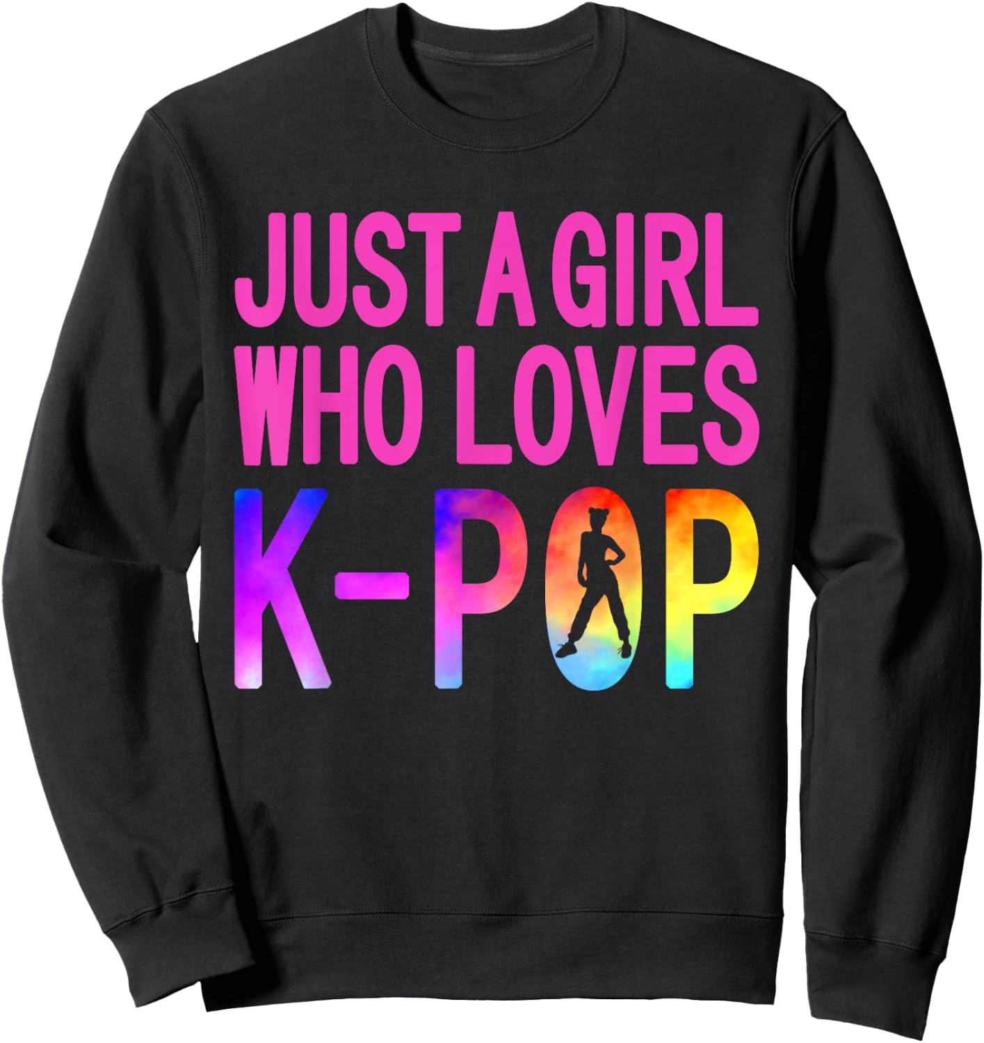 Funny K-Pop Korean Pop Music Lover Fans Boy Band Girls Gifts Sweatshirt - Sweatshirt | Black