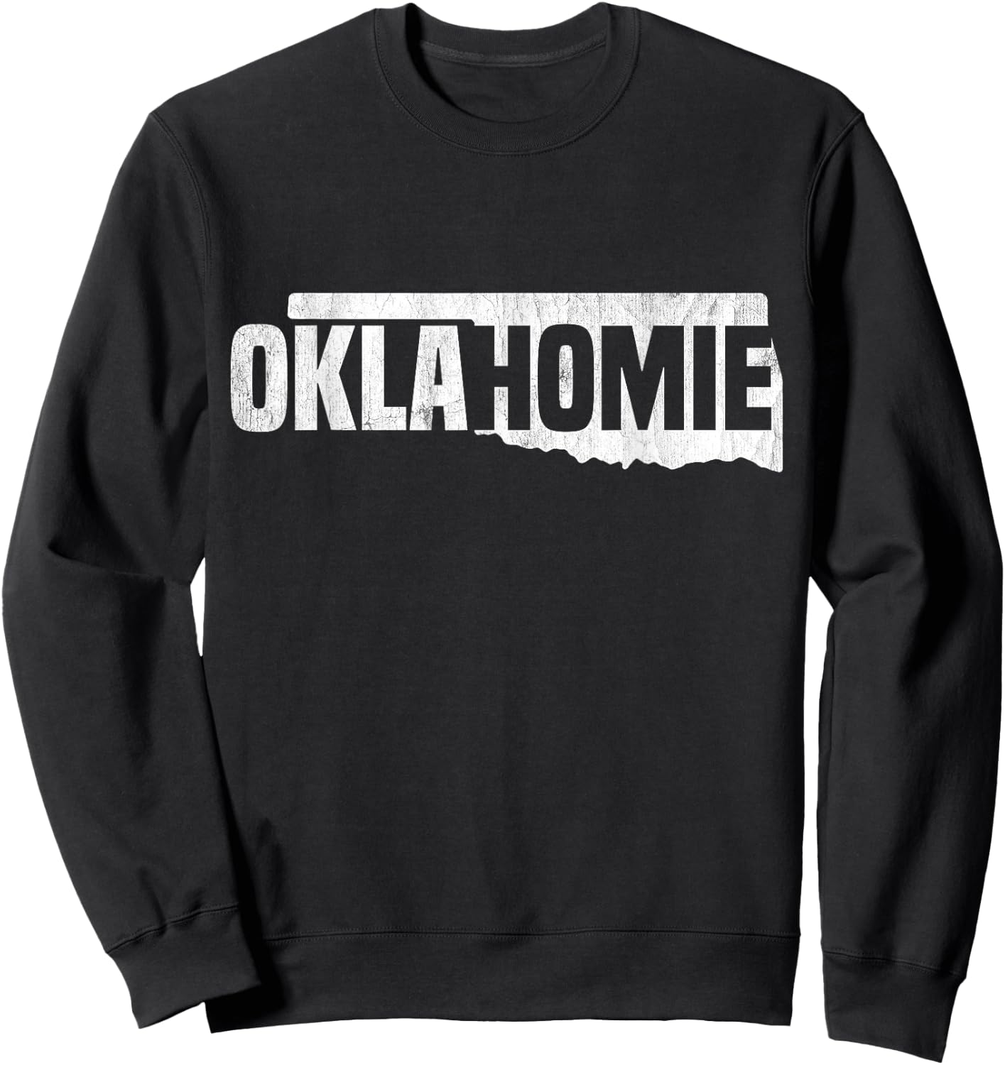 Oklahomie Funny Humor Oklahoma state Pride Vintage Retro Sweatshirt - Sweatshirt | Black
