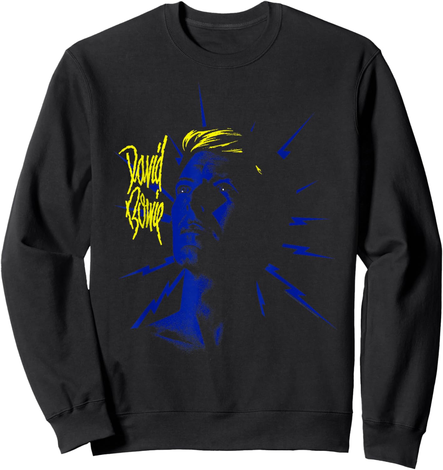 David Bowie Tonight with Lightning , Black, S Sweatshirt - Sweatshirt | Black
