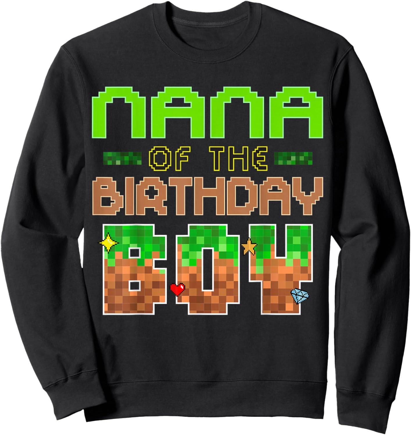 Epic Birthday Boy Gaming Party Look for Nana Sweatshirt - Sweatshirt | Black