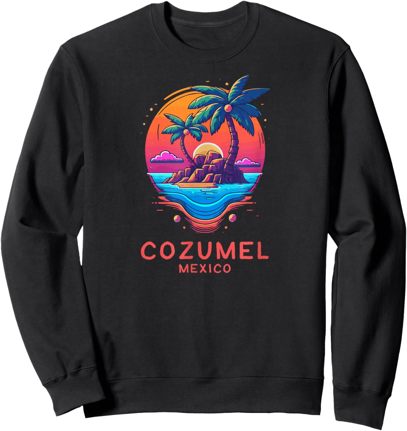 Cozumel Mexico Vacation Sweatshirt - Sweatshirt | Black