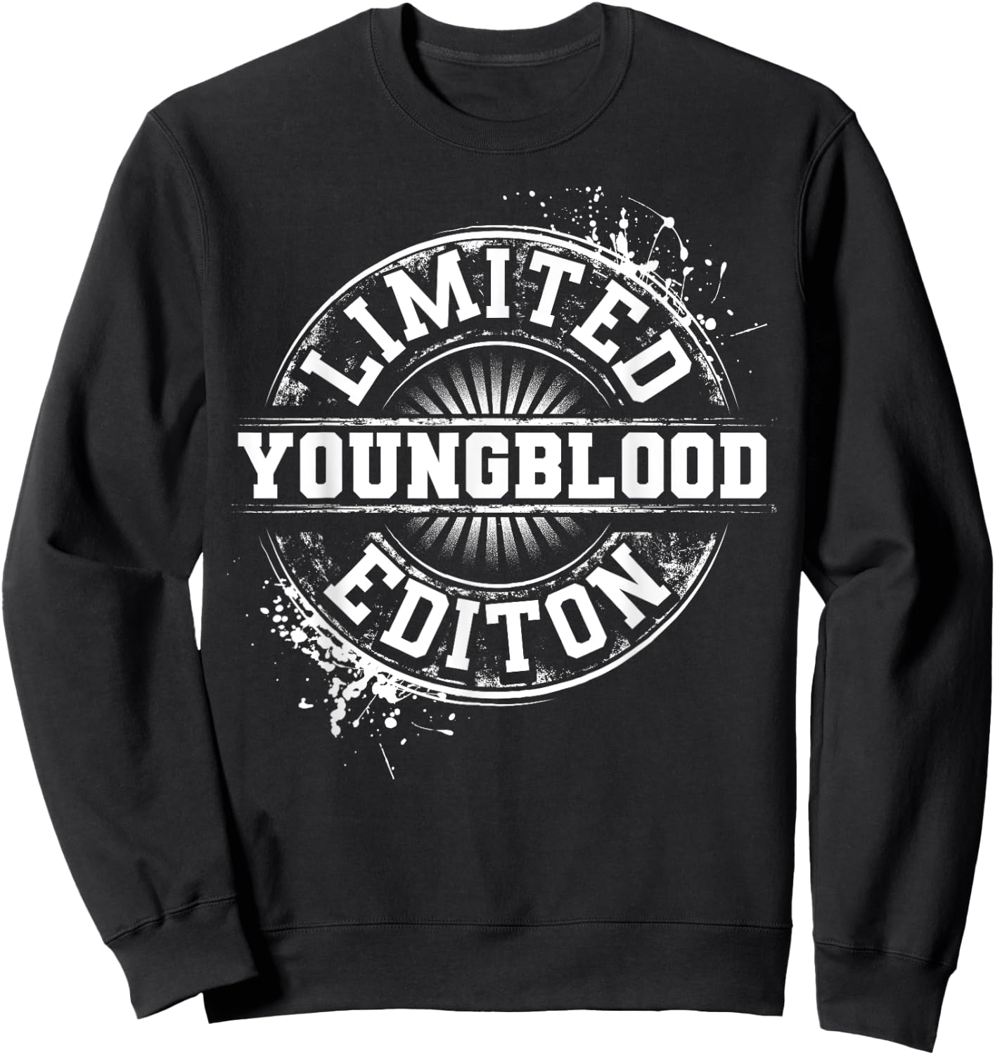 YOUNGBLOOD Funny Surname Family Tree Birthday Reunion Gift Sweatshirt - Sweatshirt | Black