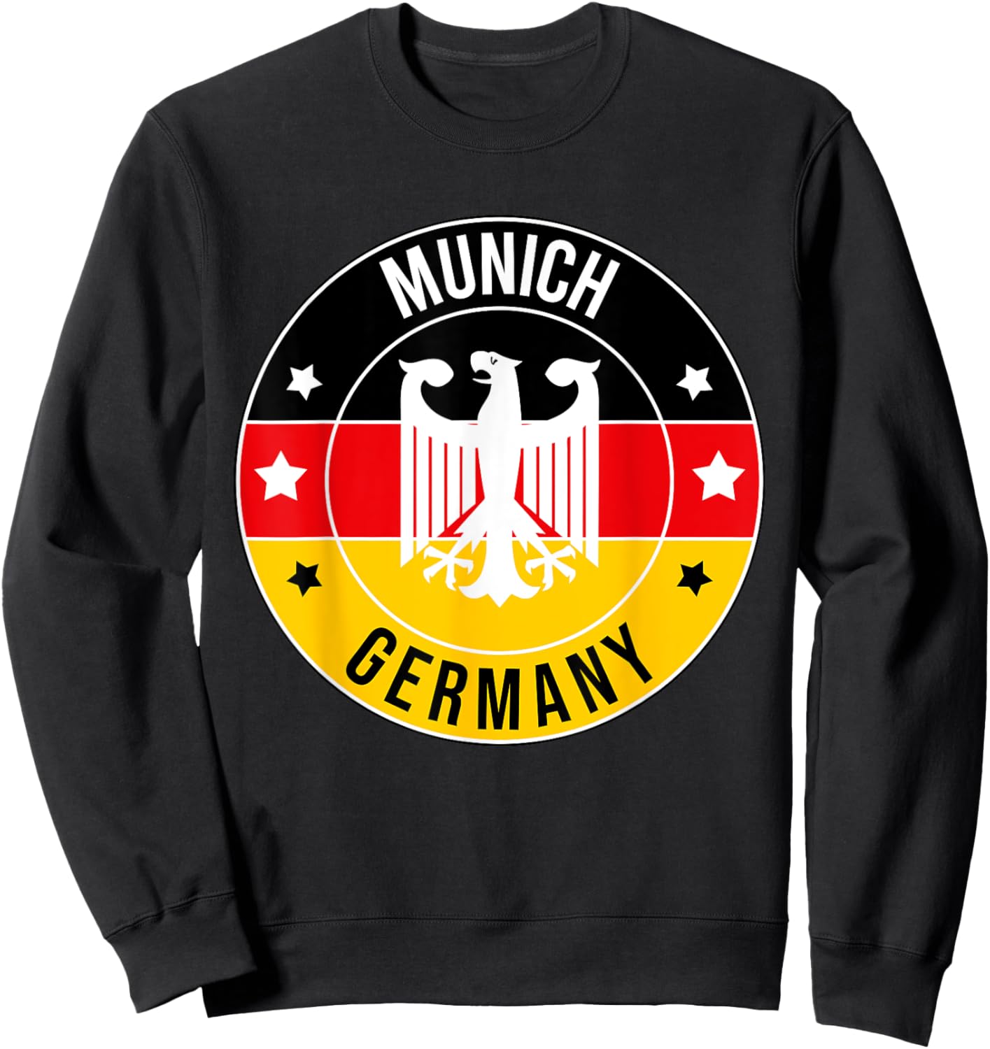 Funny German Flag Beer Boot Munich Germany Oktoberfest Men Sweatshirt - Sweatshirt | Black