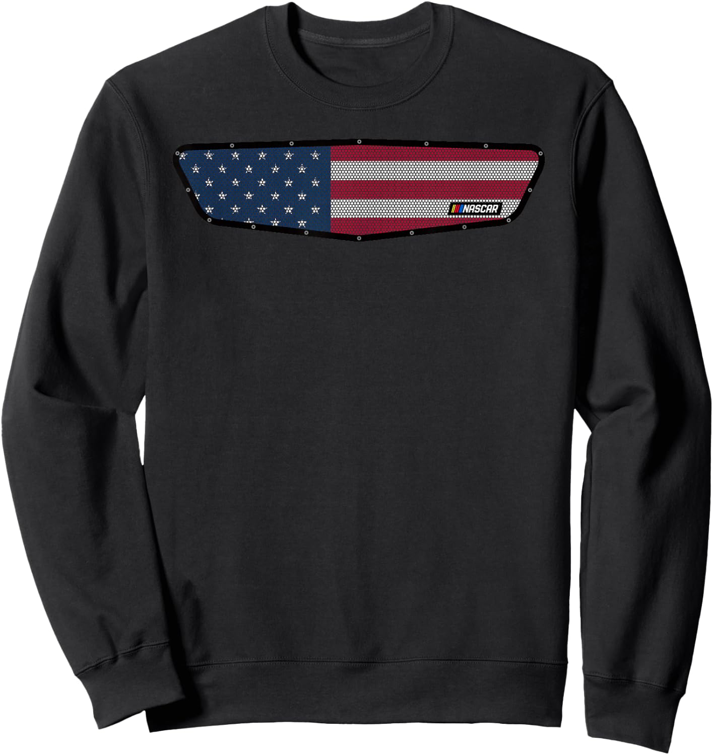Nascar American Flag Grille Sweatshirt - Sweatshirt | Black