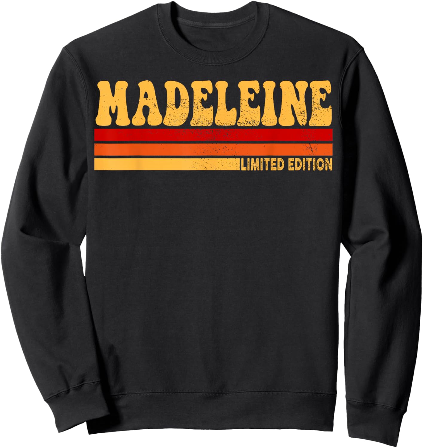 Madeleine Name Personalized Idea Women Vintage Madeleine Sweatshirt - Sweatshirt | Black