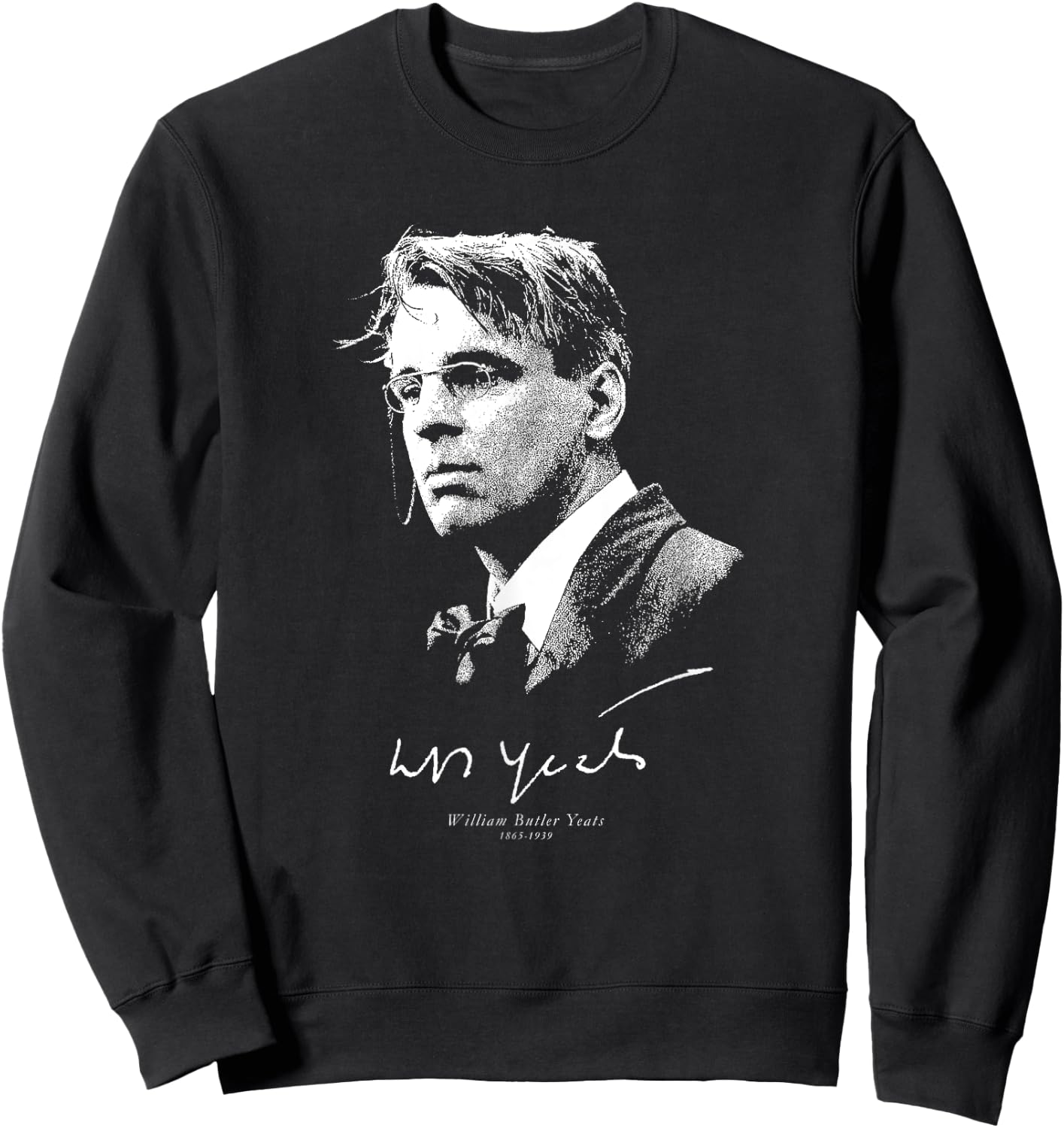 W B Yeats-Irish Poet Potry Literature Books Sweatshirt - Sweatshirt | Black
