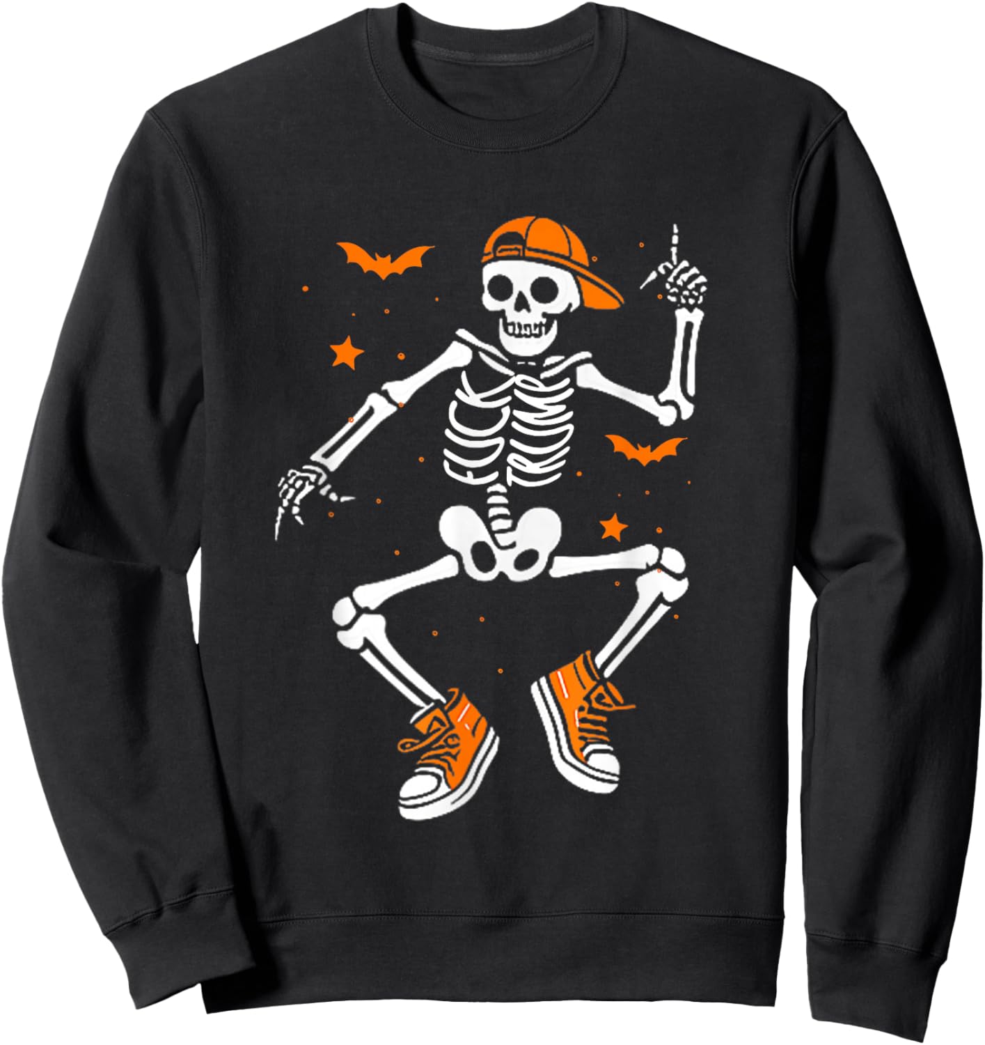 Funny Halloween Skeleton Trump Halloween Costume Sweatshirt - Sweatshirt | Black