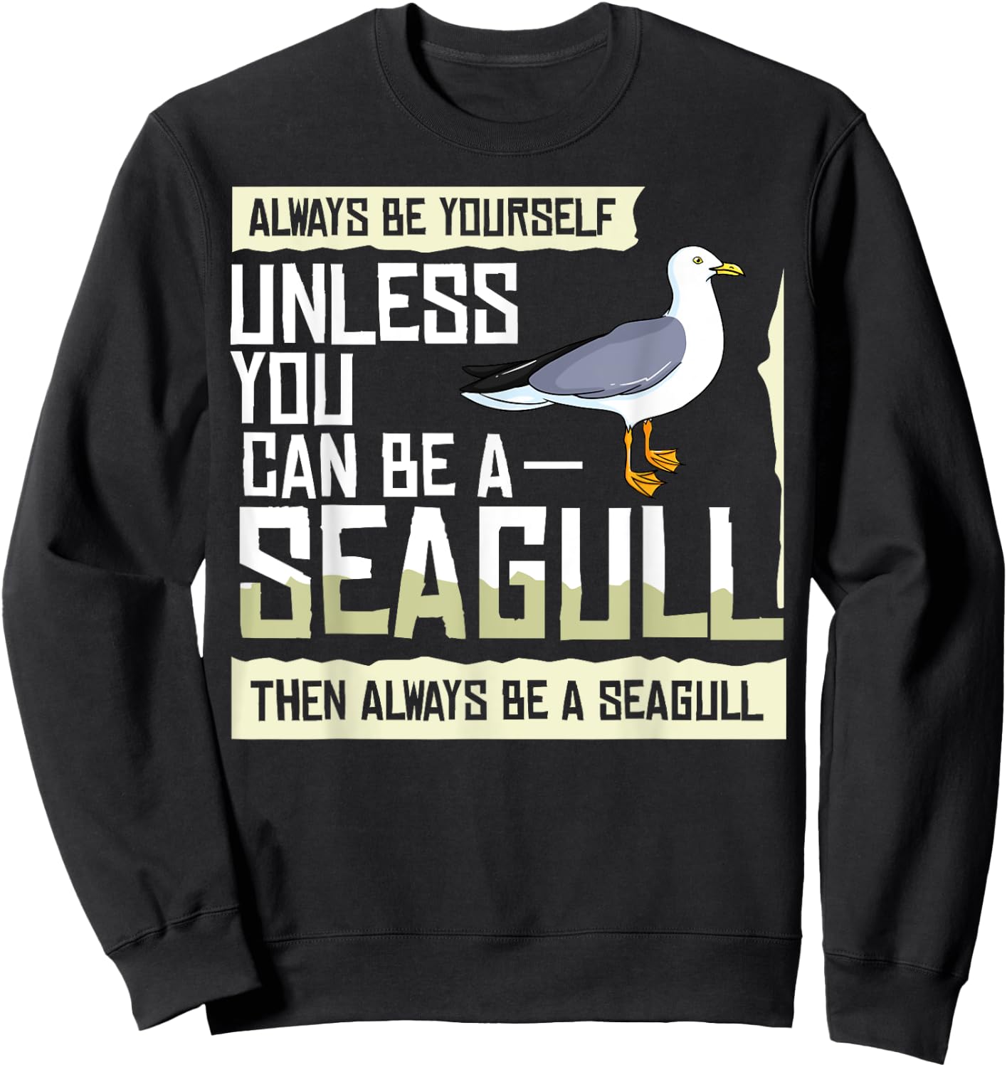 Seagull Seabird Gift Sea Gull Bird Sweatshirt - Sweatshirt | Black